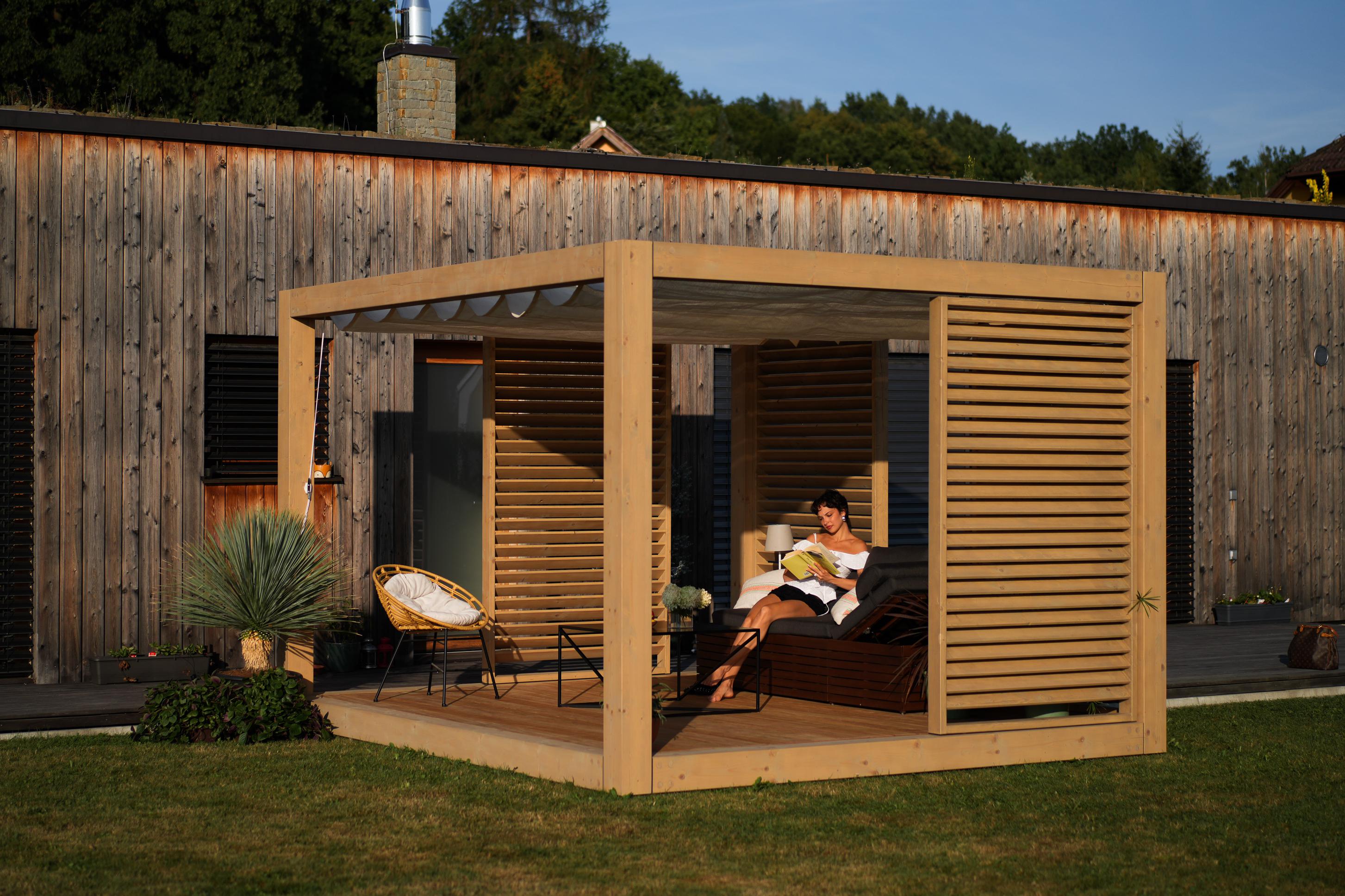 TERRABLOCK - Modulární dřevěné pergoly