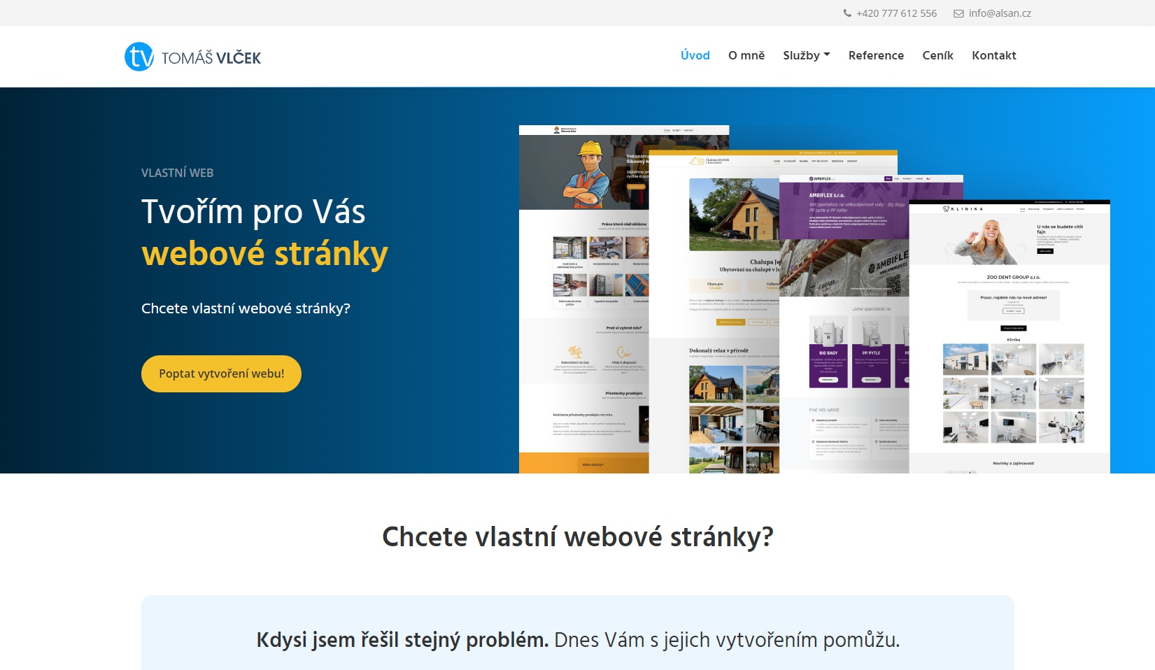 Tvorba webových stránek Tomáš Vlček foto 4