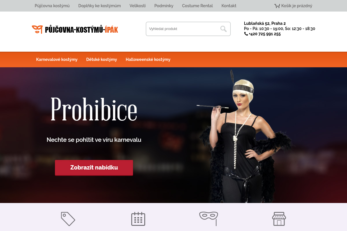 PŮJČOVNA KOSTÝMŮ ÍPÁK