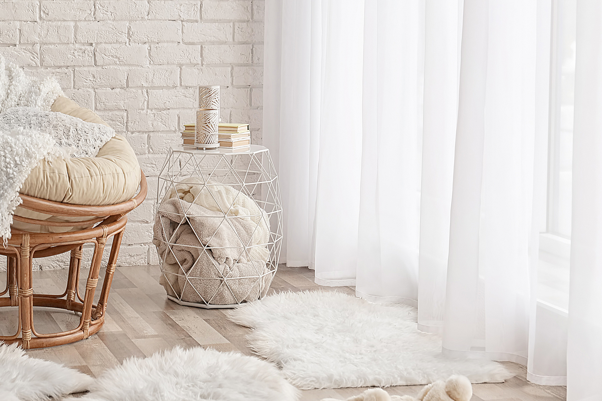 Elegantní voálová záclona - metráž