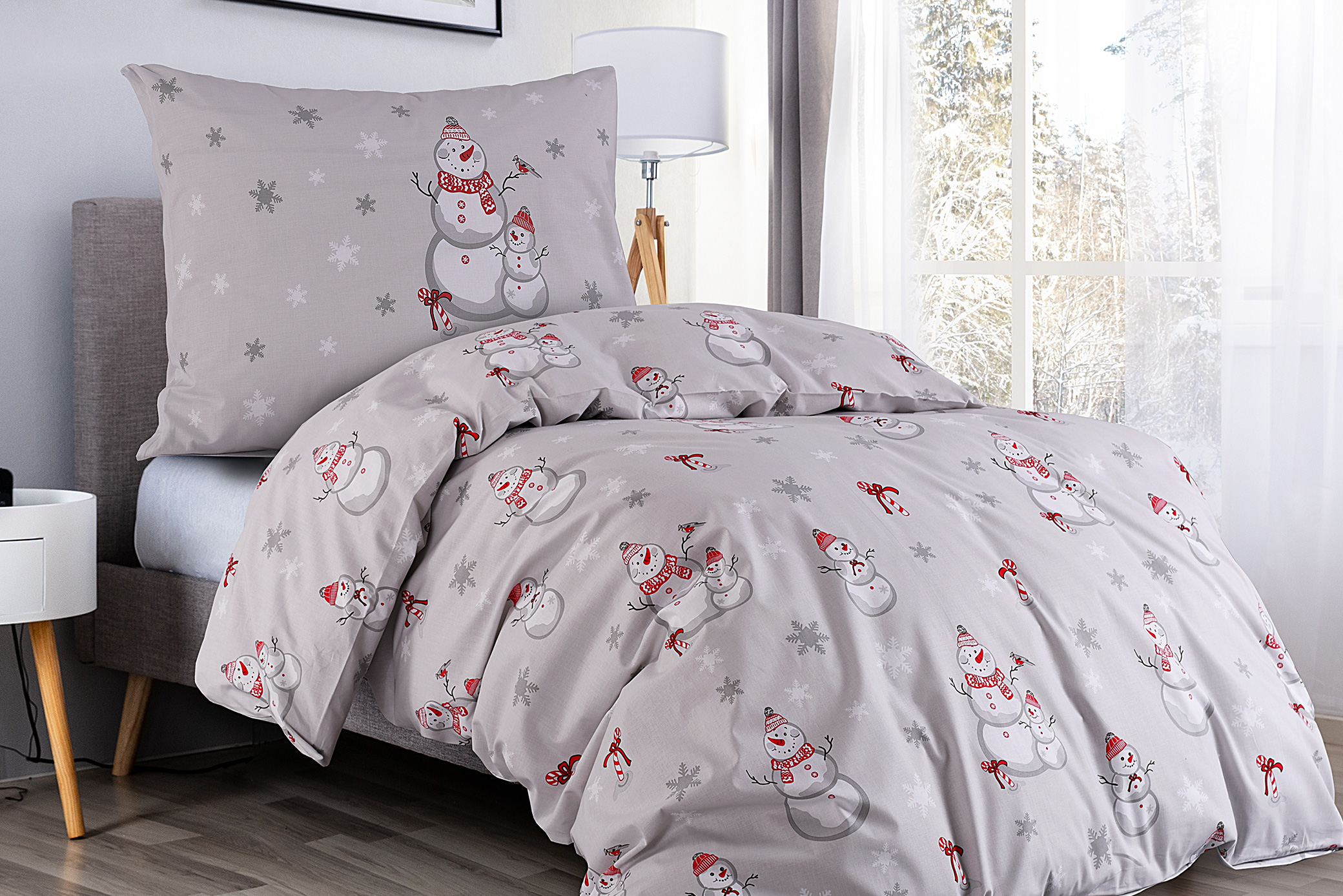 Bavlněné povlečení se zimním motivem