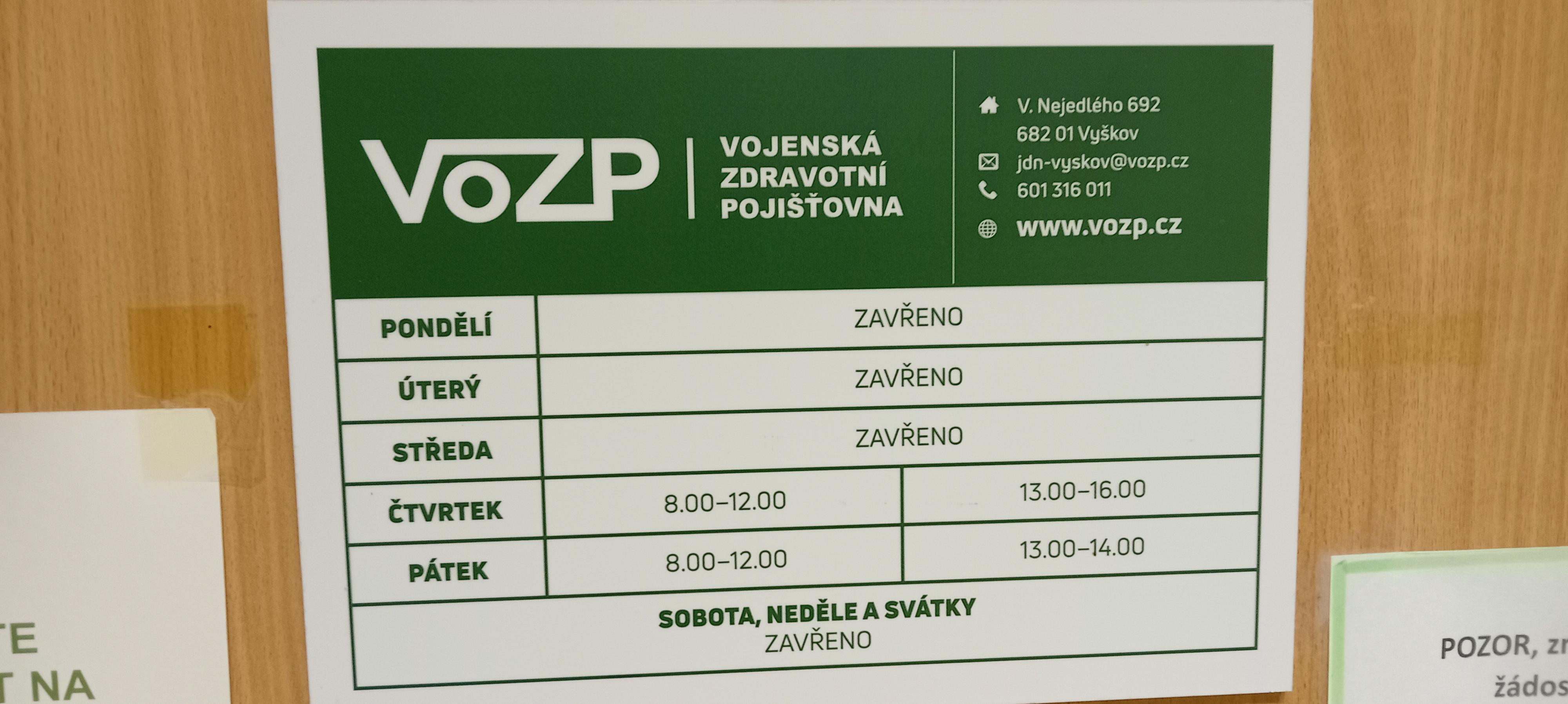 Vojenská zdravotní pojišťovna České republiky foto 1