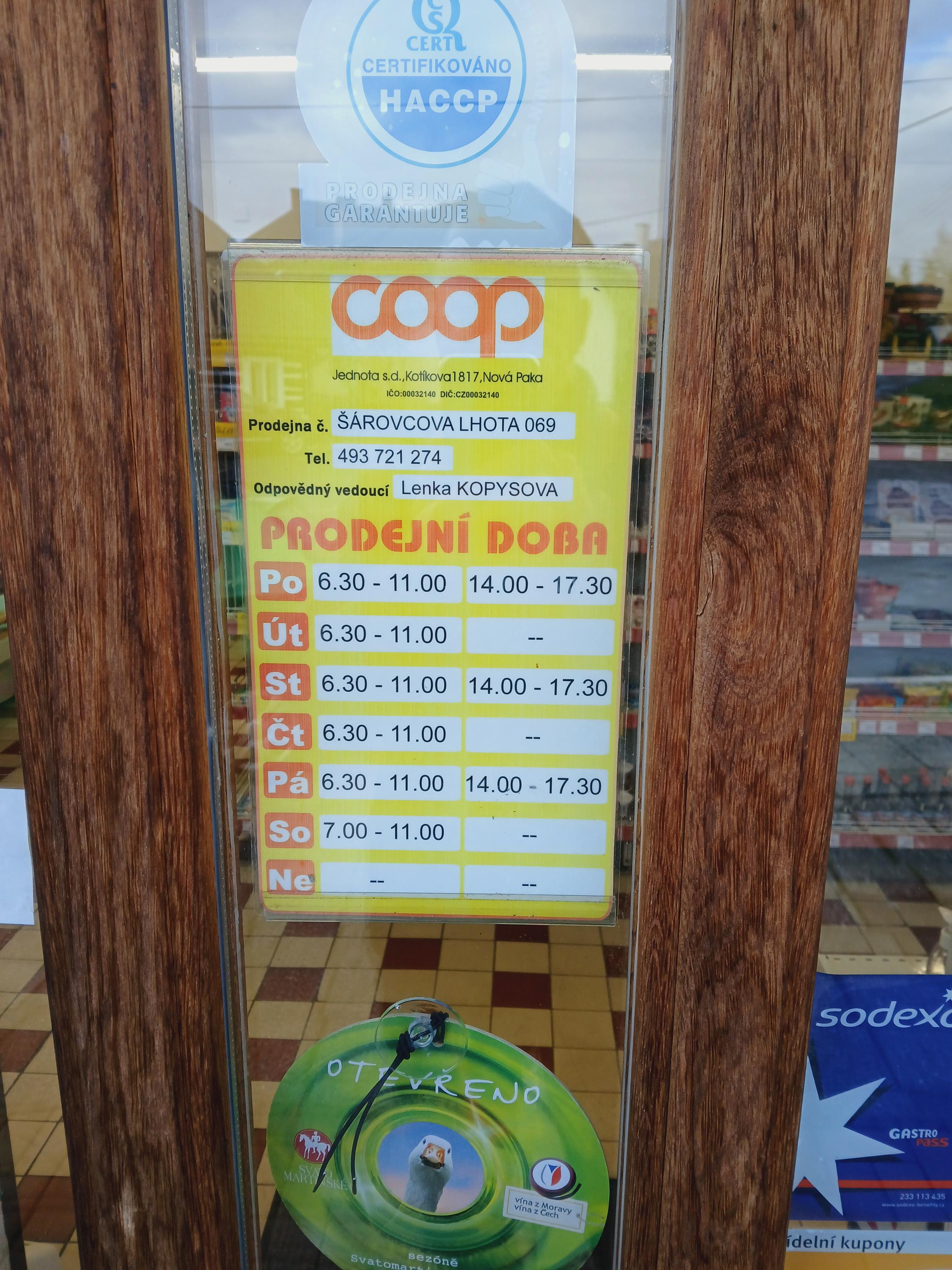 Jednota, spotřební družstvo Nová Paka - COOP foto 2