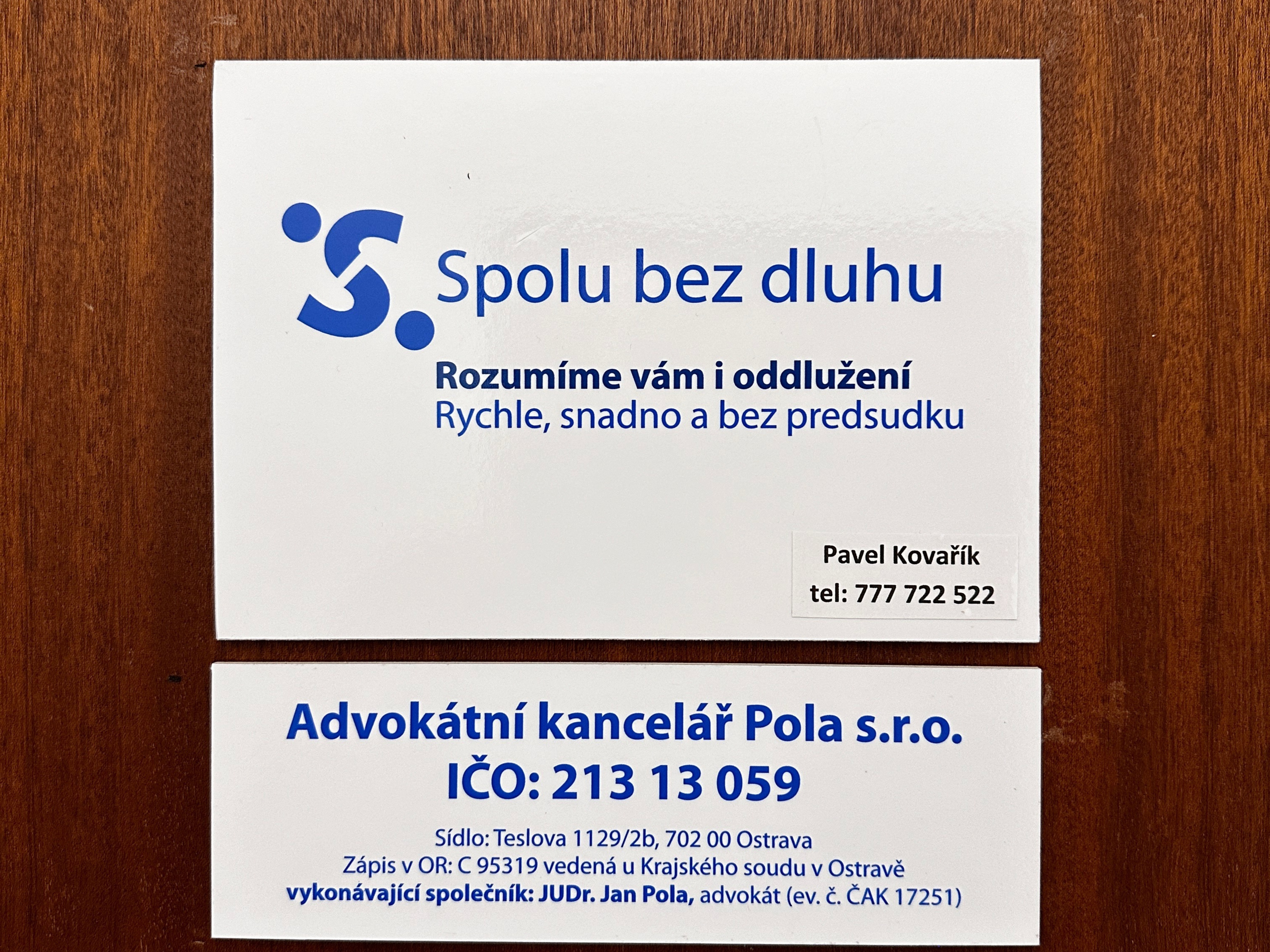 Advokátní kancelář Pola s.r.o. - Spolubezdluhu.cz foto 5