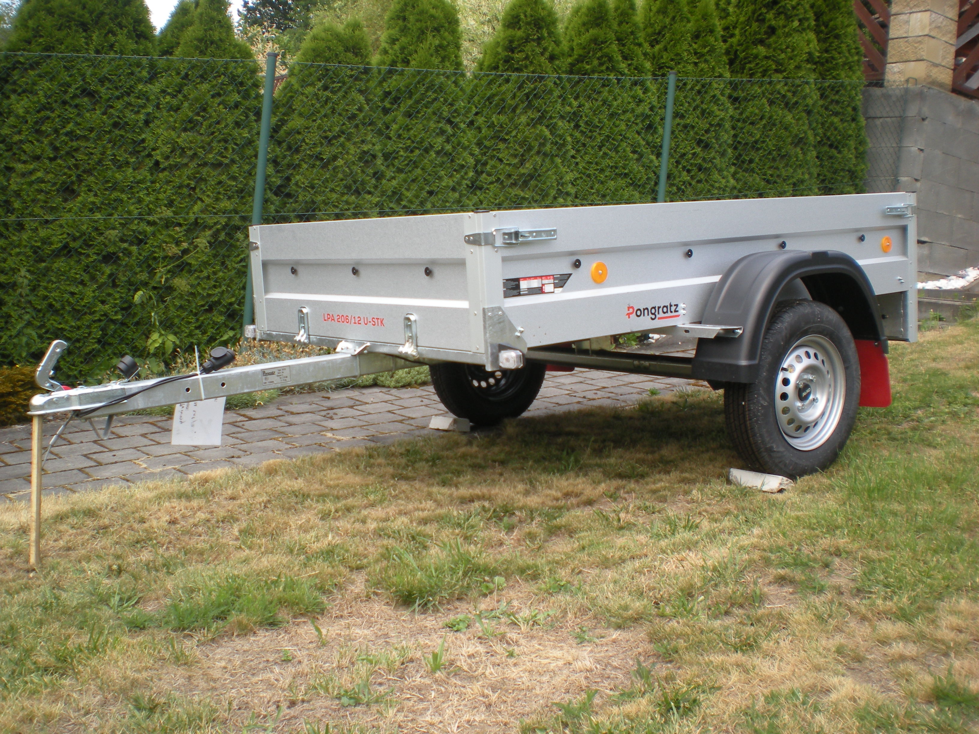 Půjčení přívěsu č.5, Nebržděný 750kg, 2010x1070mm