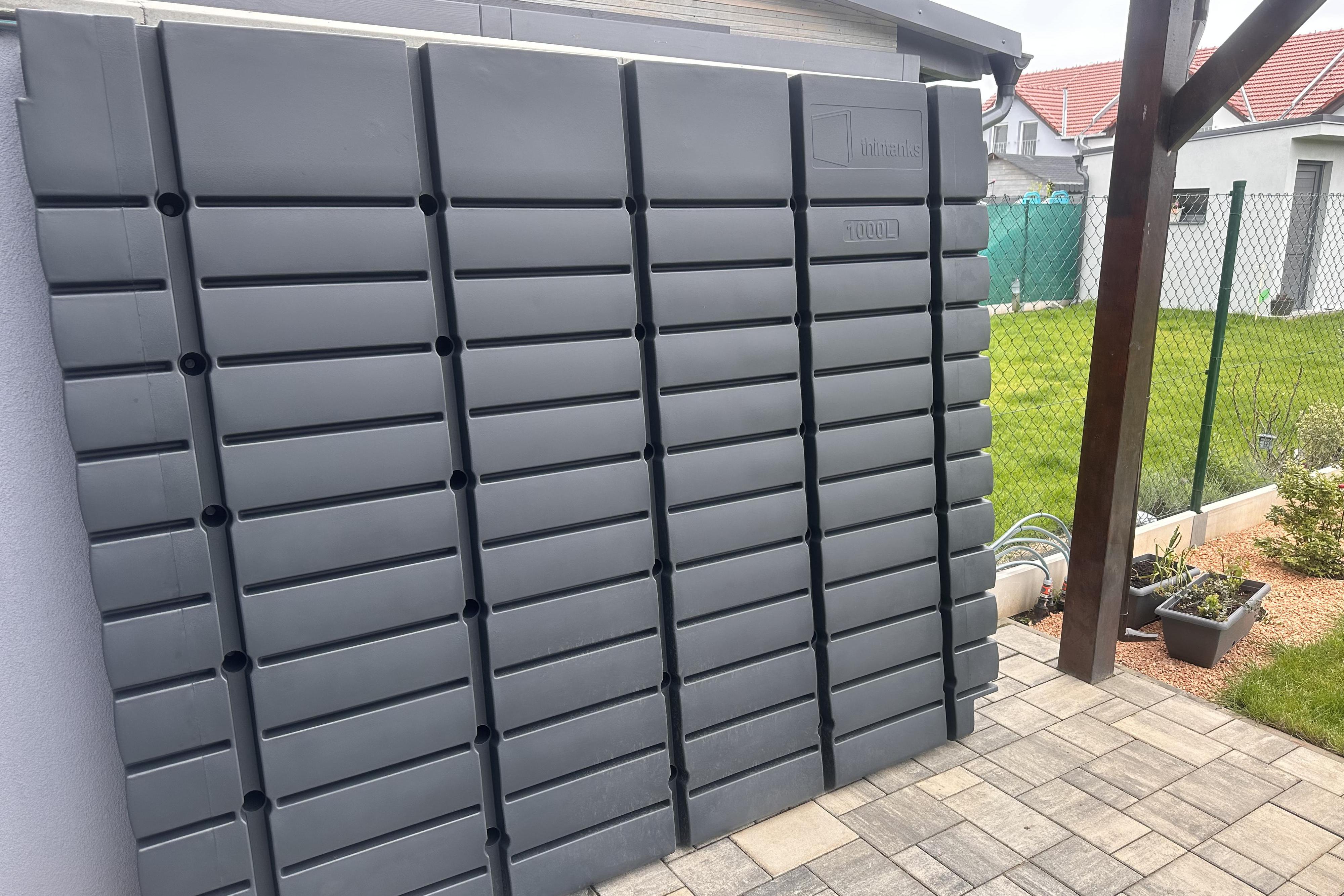 Realizace projektu - nádrž na dešťovou vodu