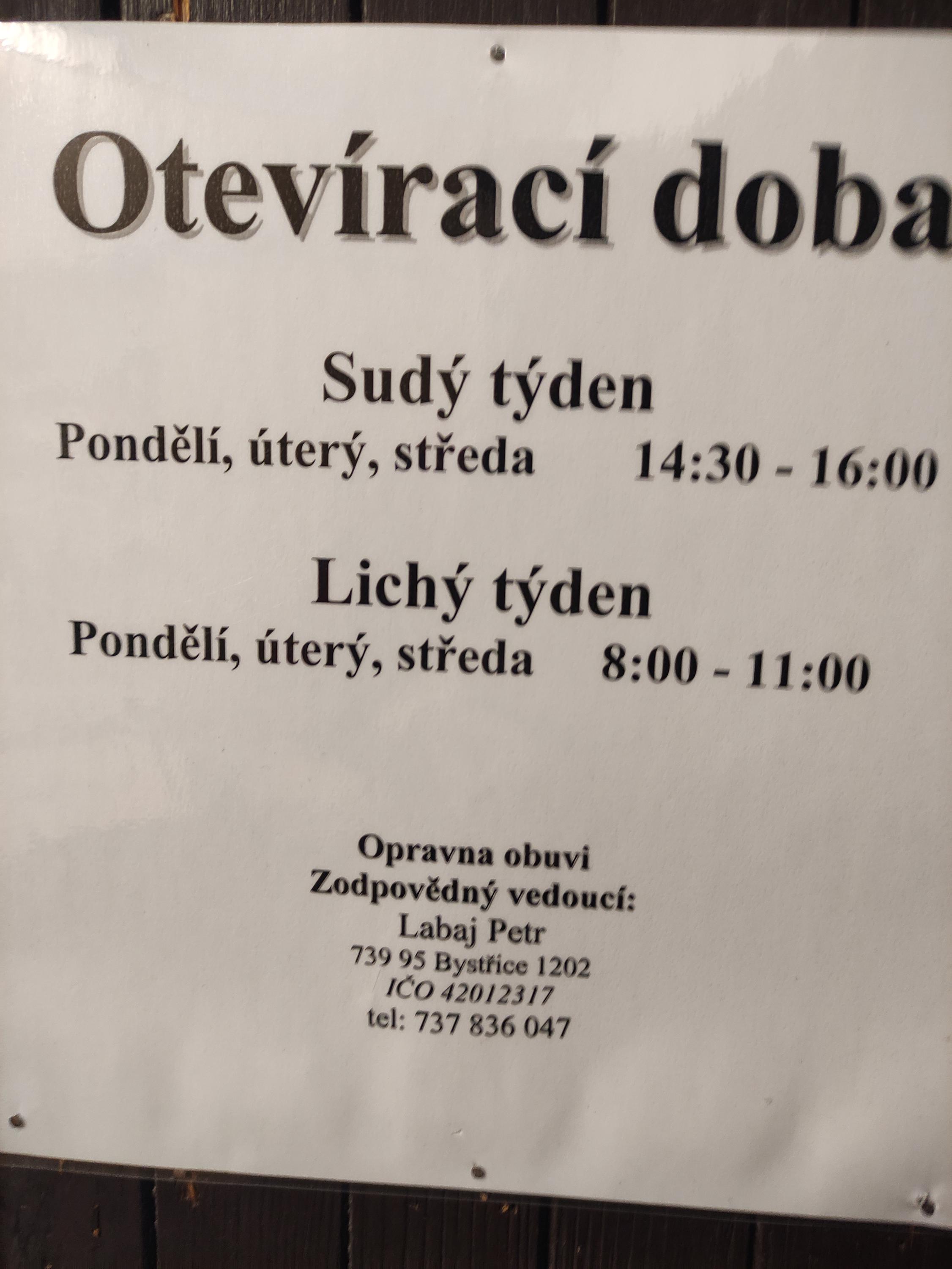 Opravna obuvi Labaj foto 1