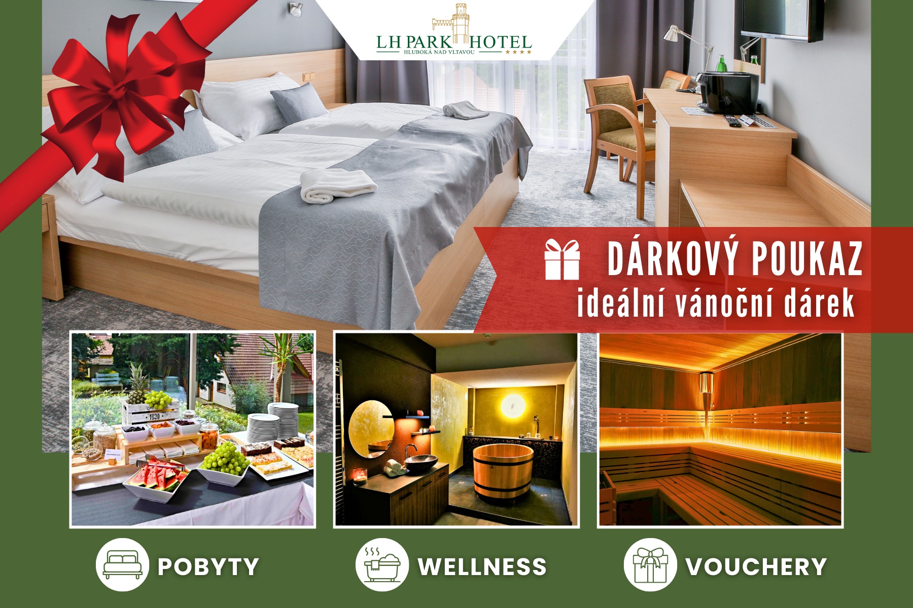 Věnujte pobyt či wellness na Hluboké ve 4* hotelu