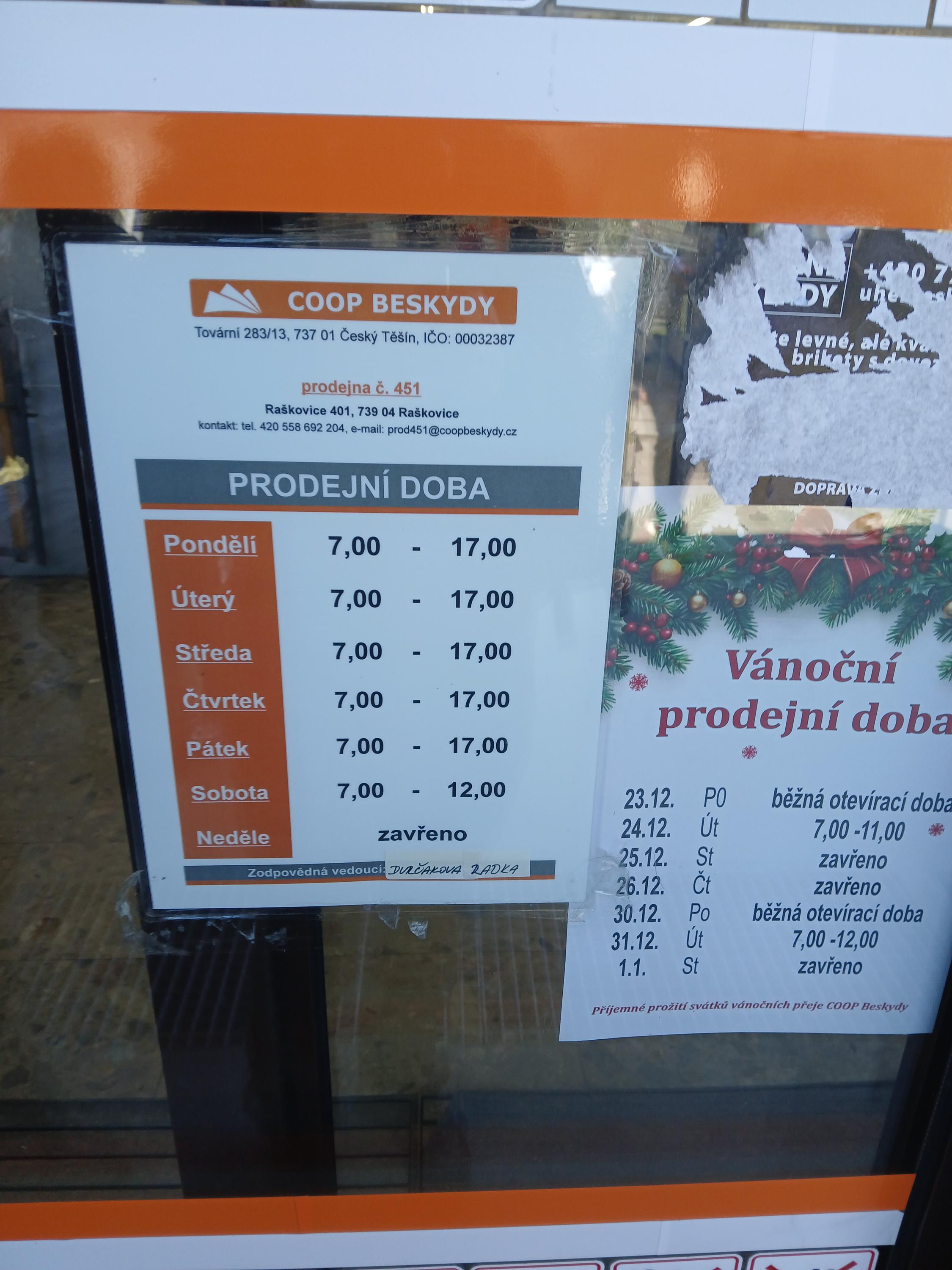 COOP Beskydy, spotřební družstvo foto 3