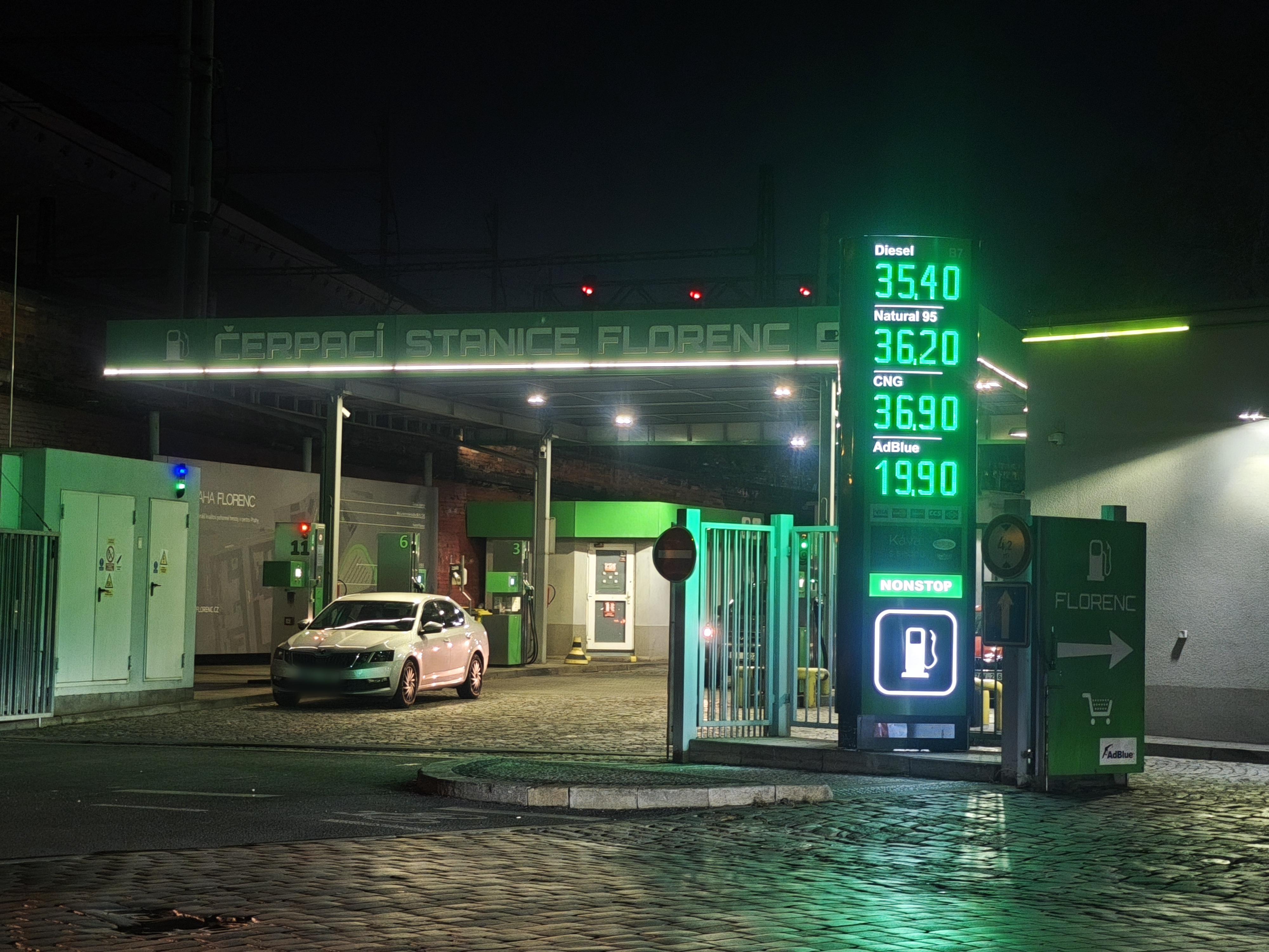 Terminál Florenc s.r.o. - čerpací stanice