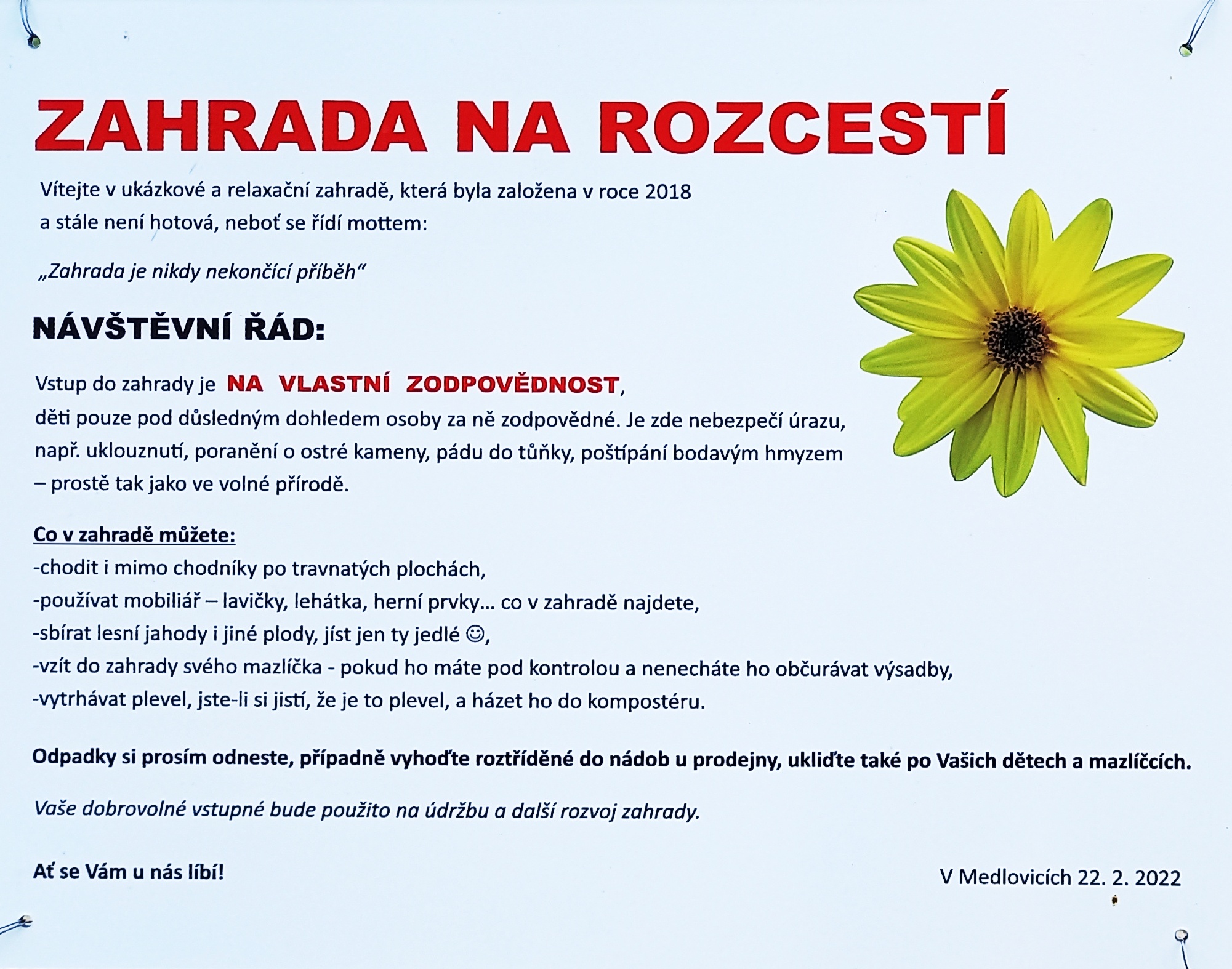 Zahrada na rozcestí foto 3