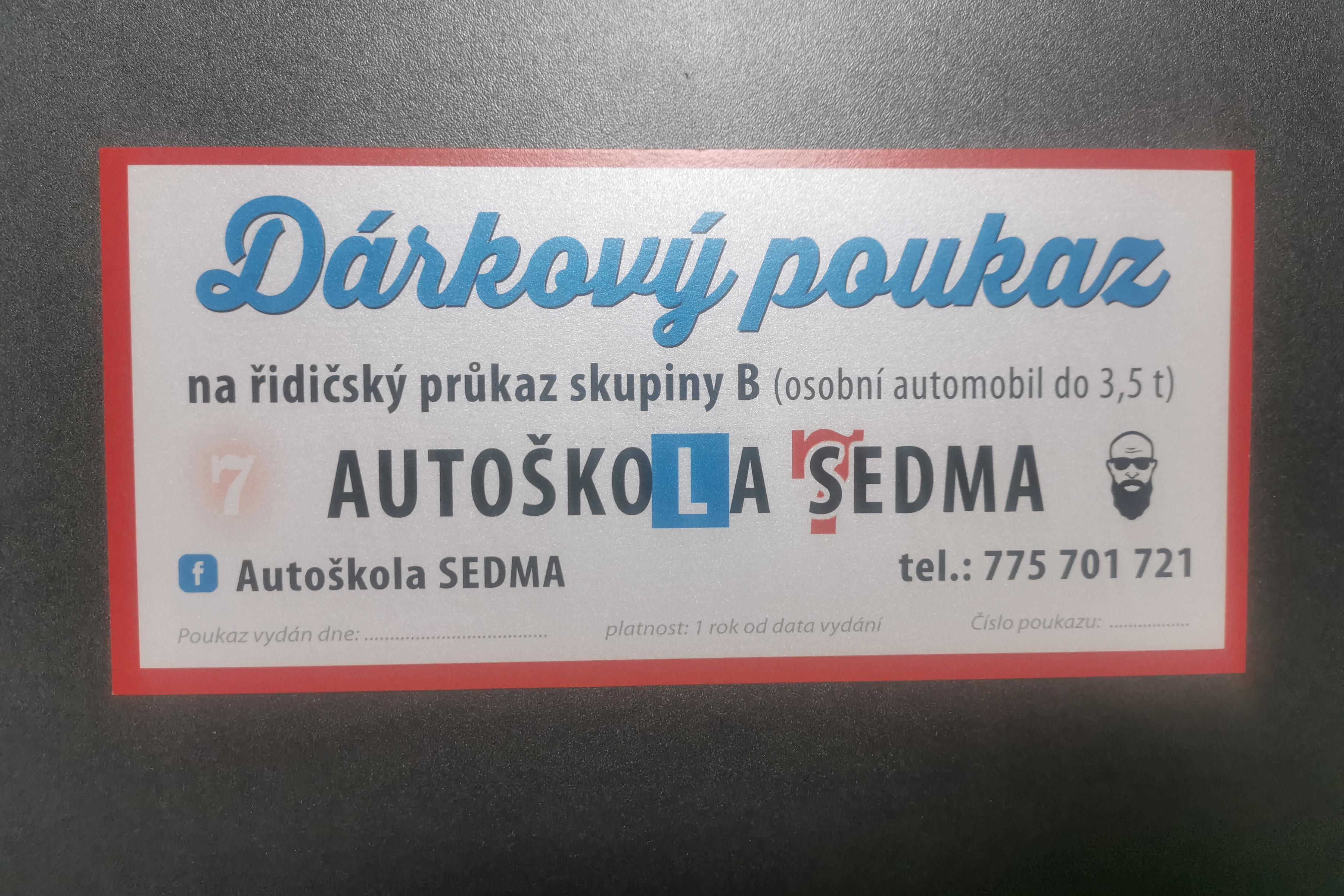 DÁRKOVÝ POUKAZ-SEDMA