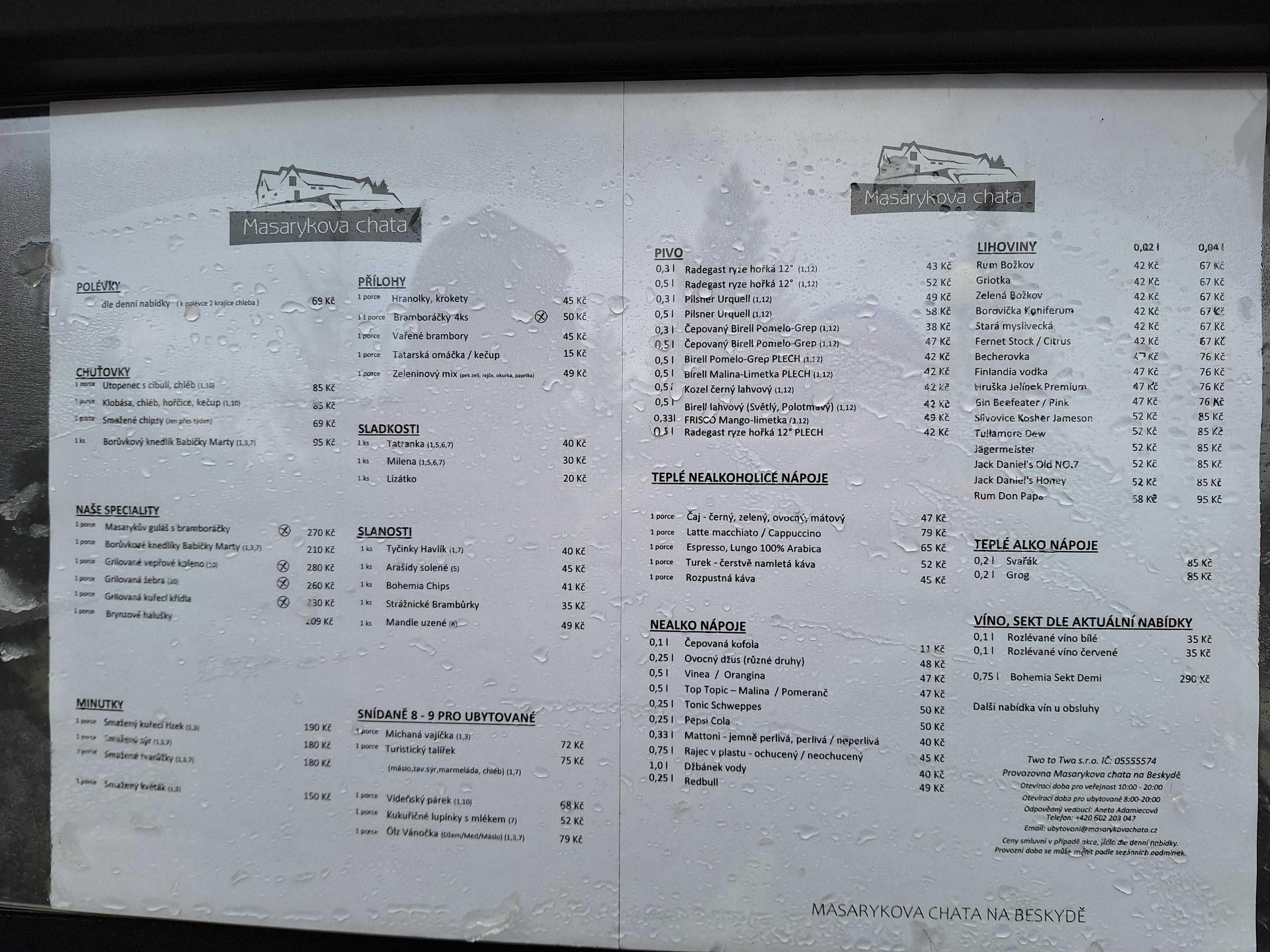 Masarykova chata na Beskydě - restaurace foto 2