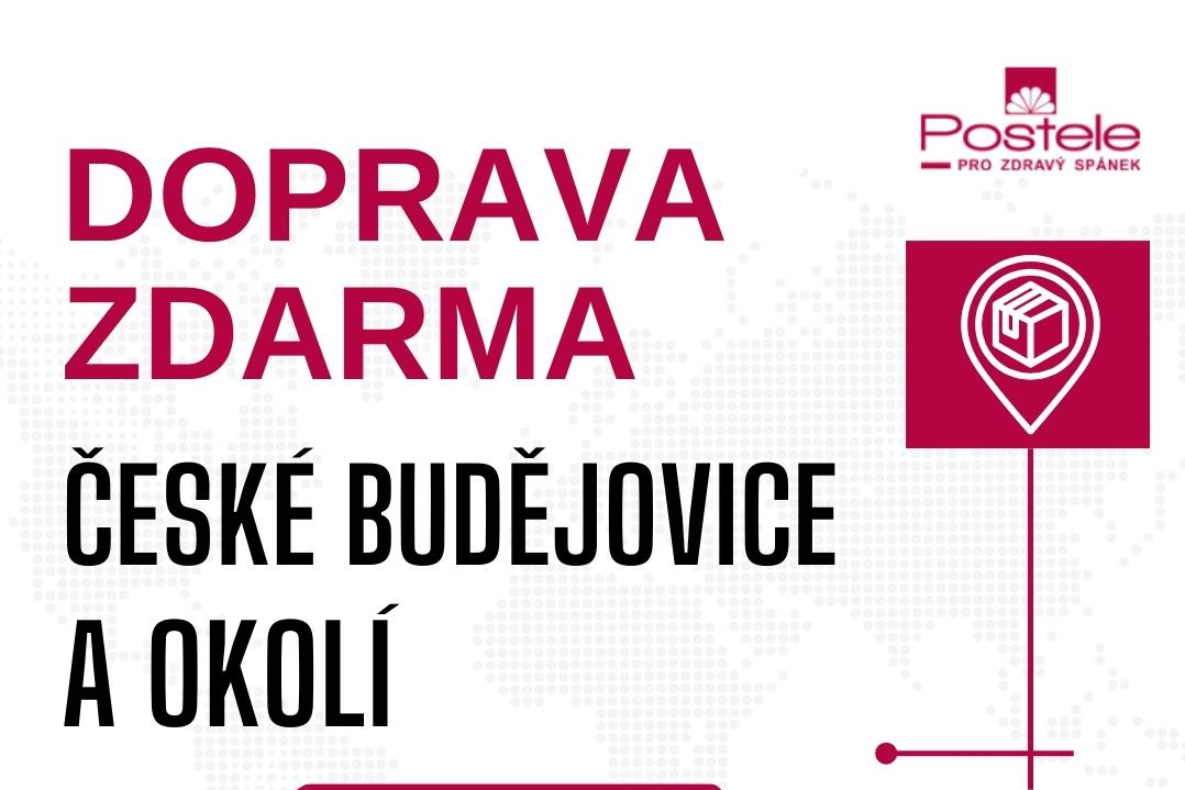 Doprava ZDARMA do Českých Budějovic a okolí