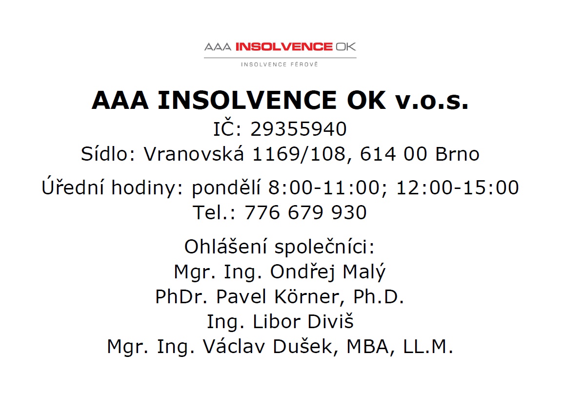 AAA INSOLVENCE OK, v.o.s. foto 3
