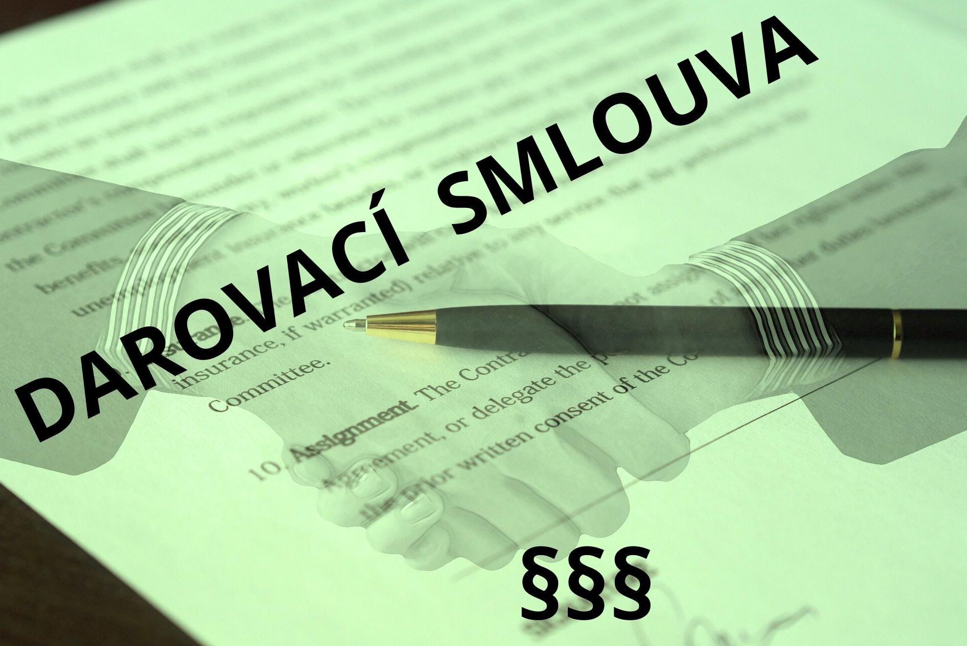 Darovací smlouva na nemovitost