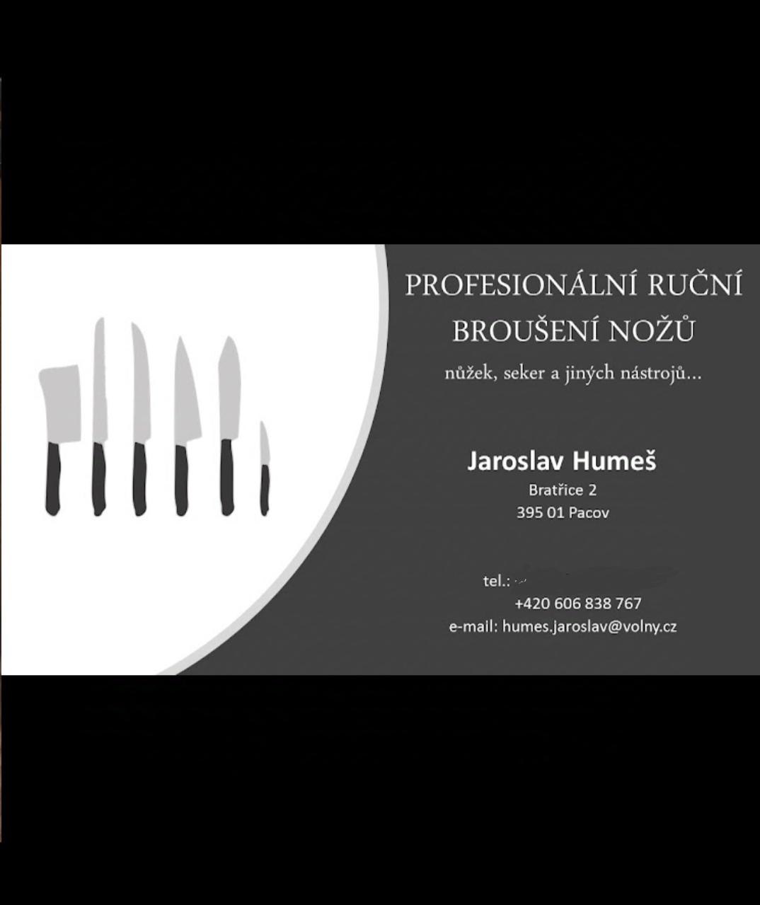Jaroslav Humeš profesionální broušení nožů a nůžek foto 4