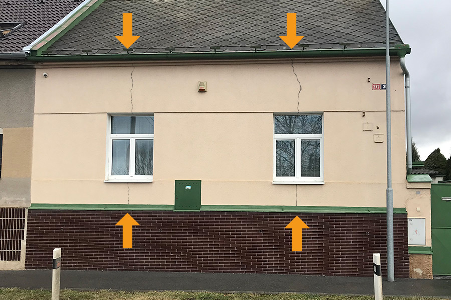 Oprava prasklin zdiva