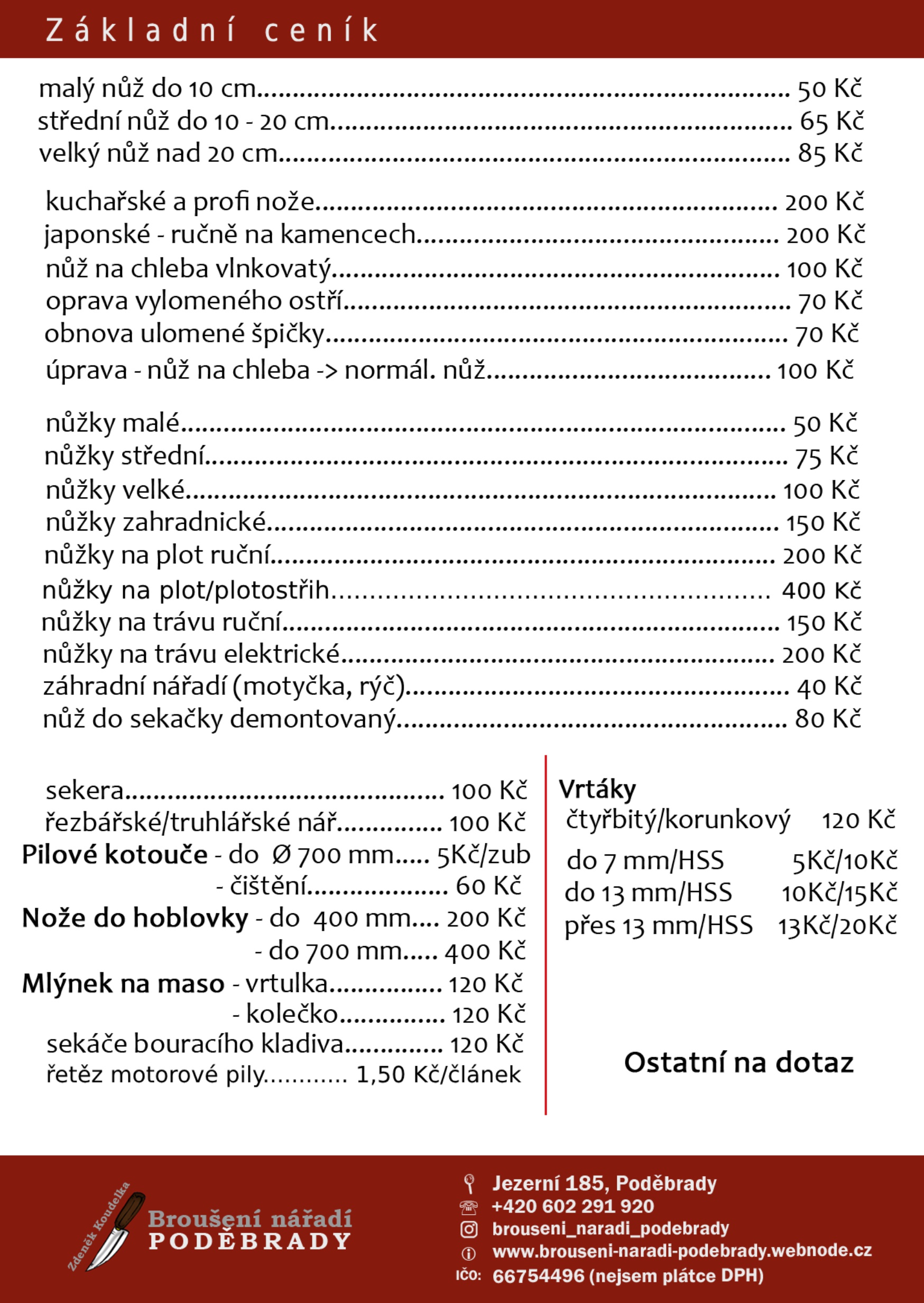 Broušení nářadí Poděbrady foto 3