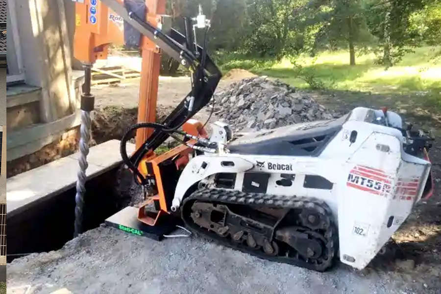 Zpevnění základů starého domu