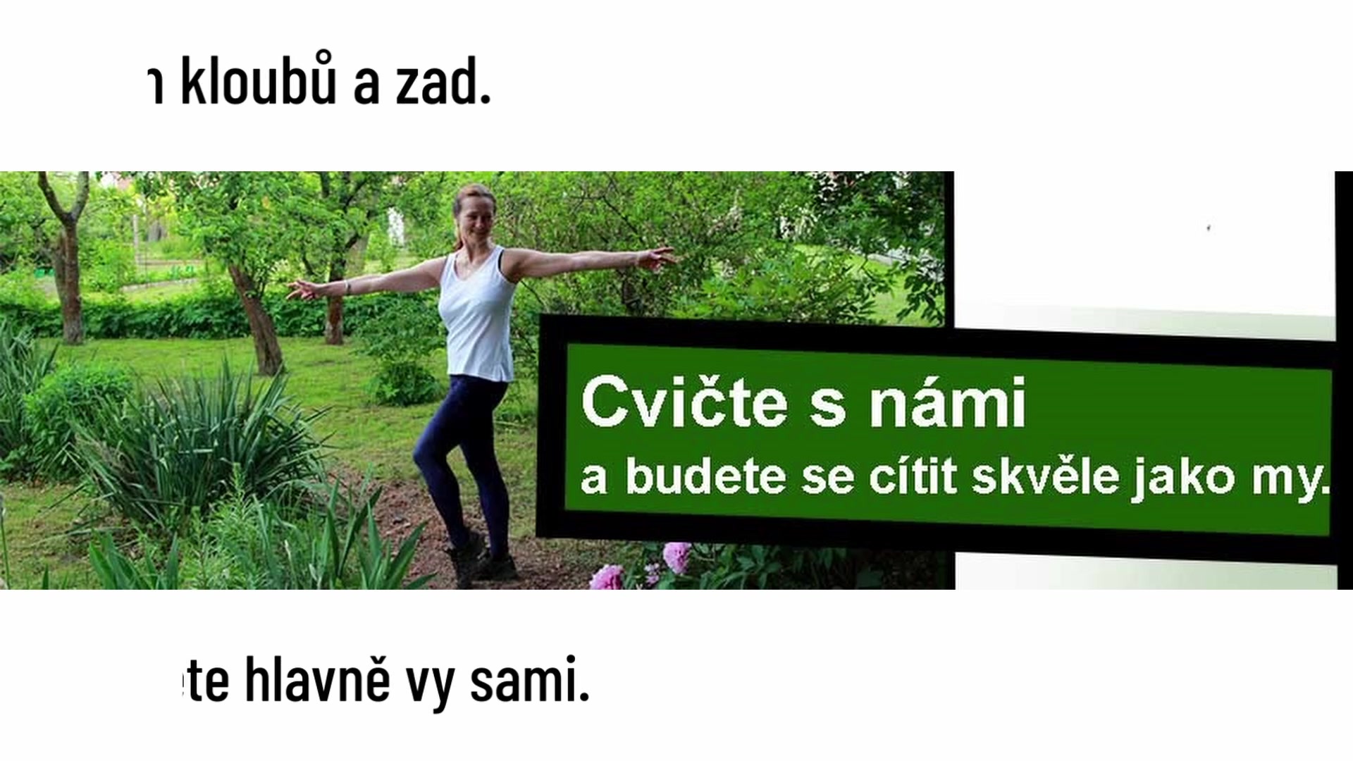 Kocouří cviky - cvičení O-A metodou® foto 2 (náhled videa)
