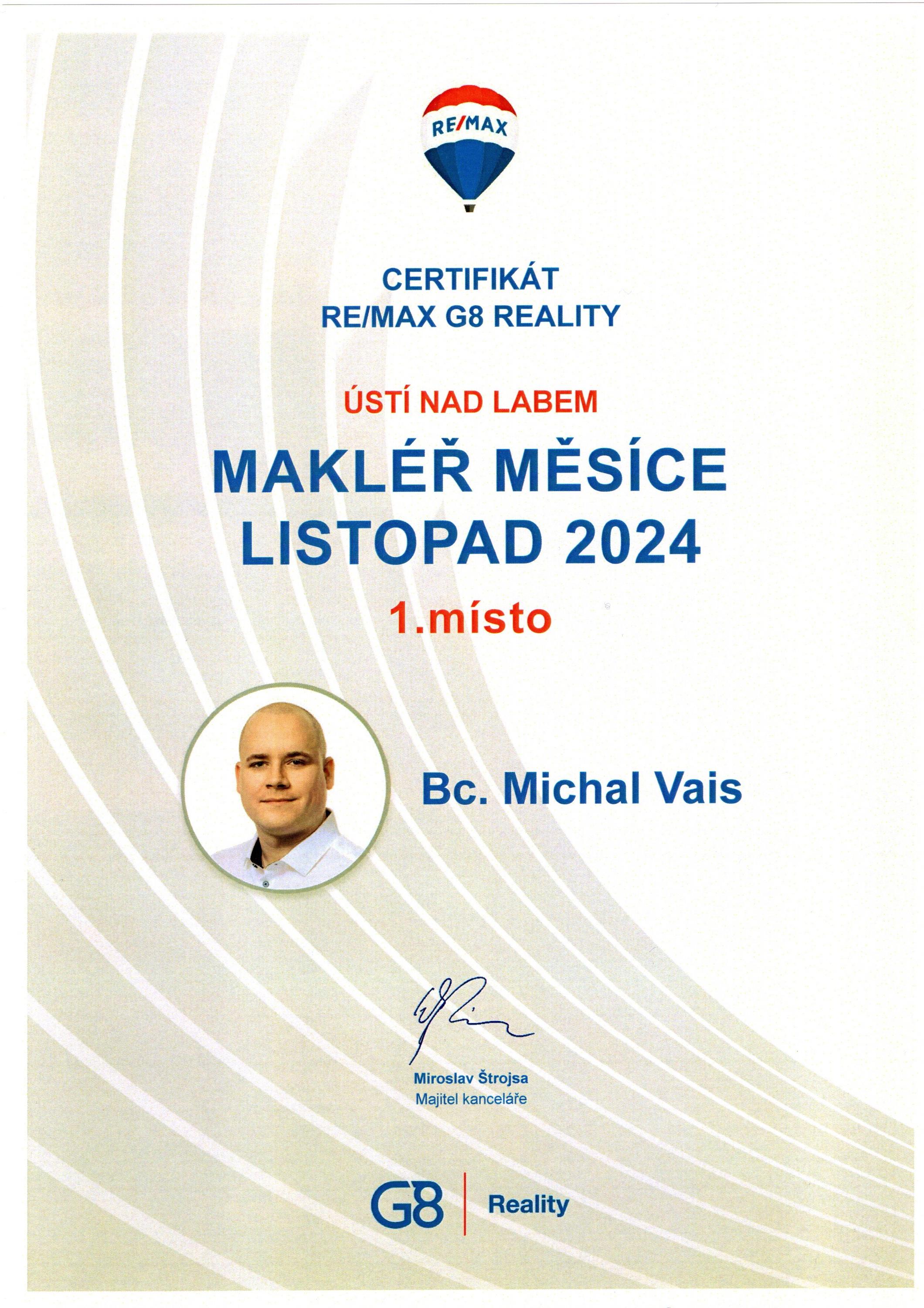 Bc. Michal Vais - realitní makléř RE/MAX foto 3