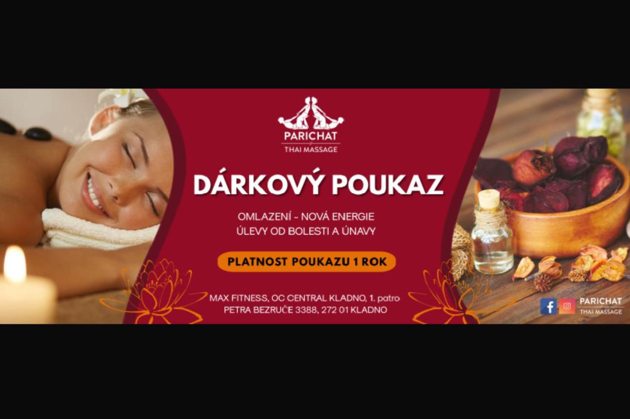 Dárkový poukaz na vybranou masáž nebo hodnotu