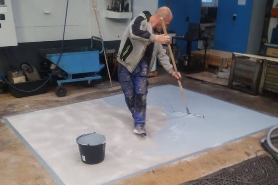 Opravy podlah s finální epoxidovou  vrstvou.