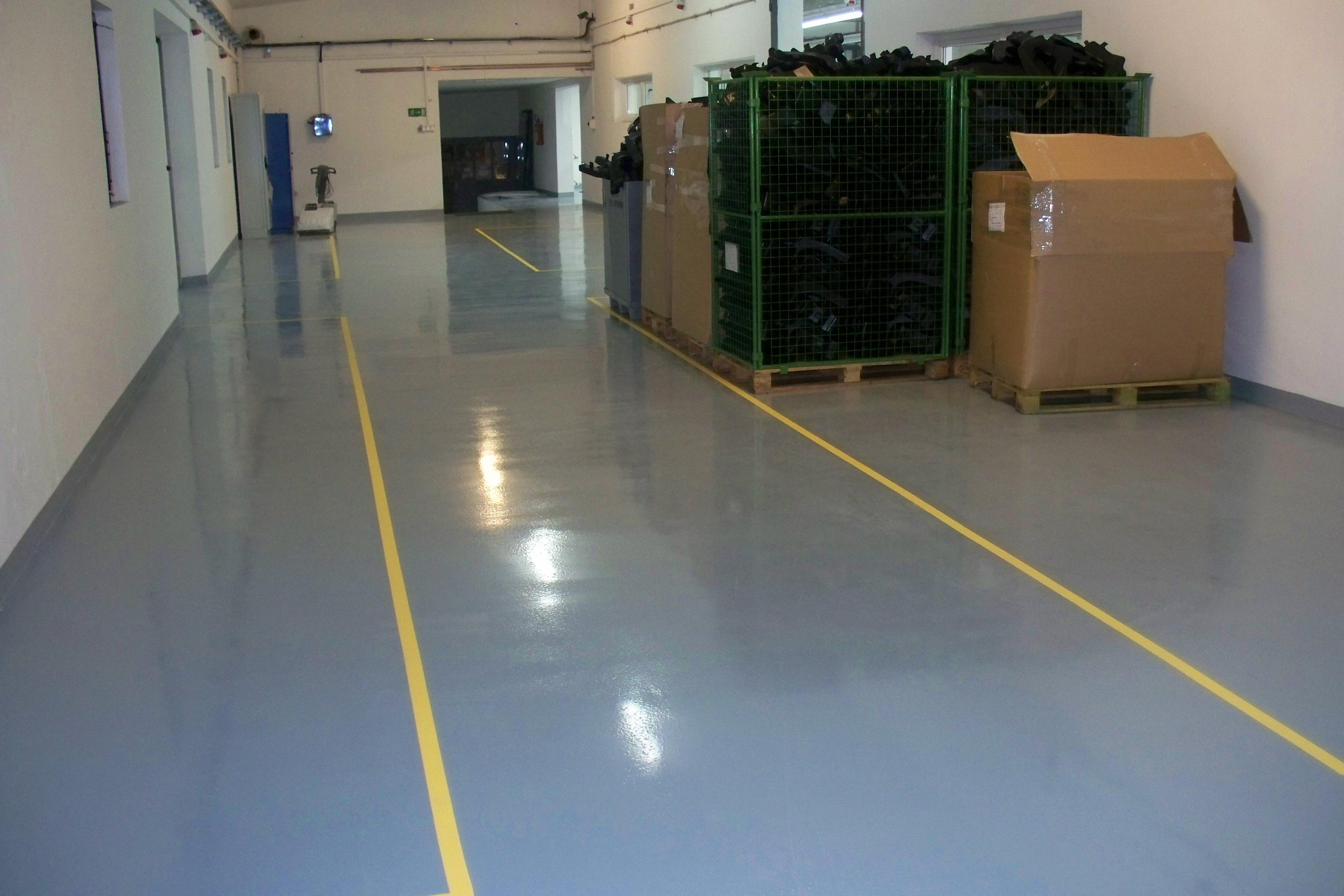 Průmyslové stěrkové podlahy