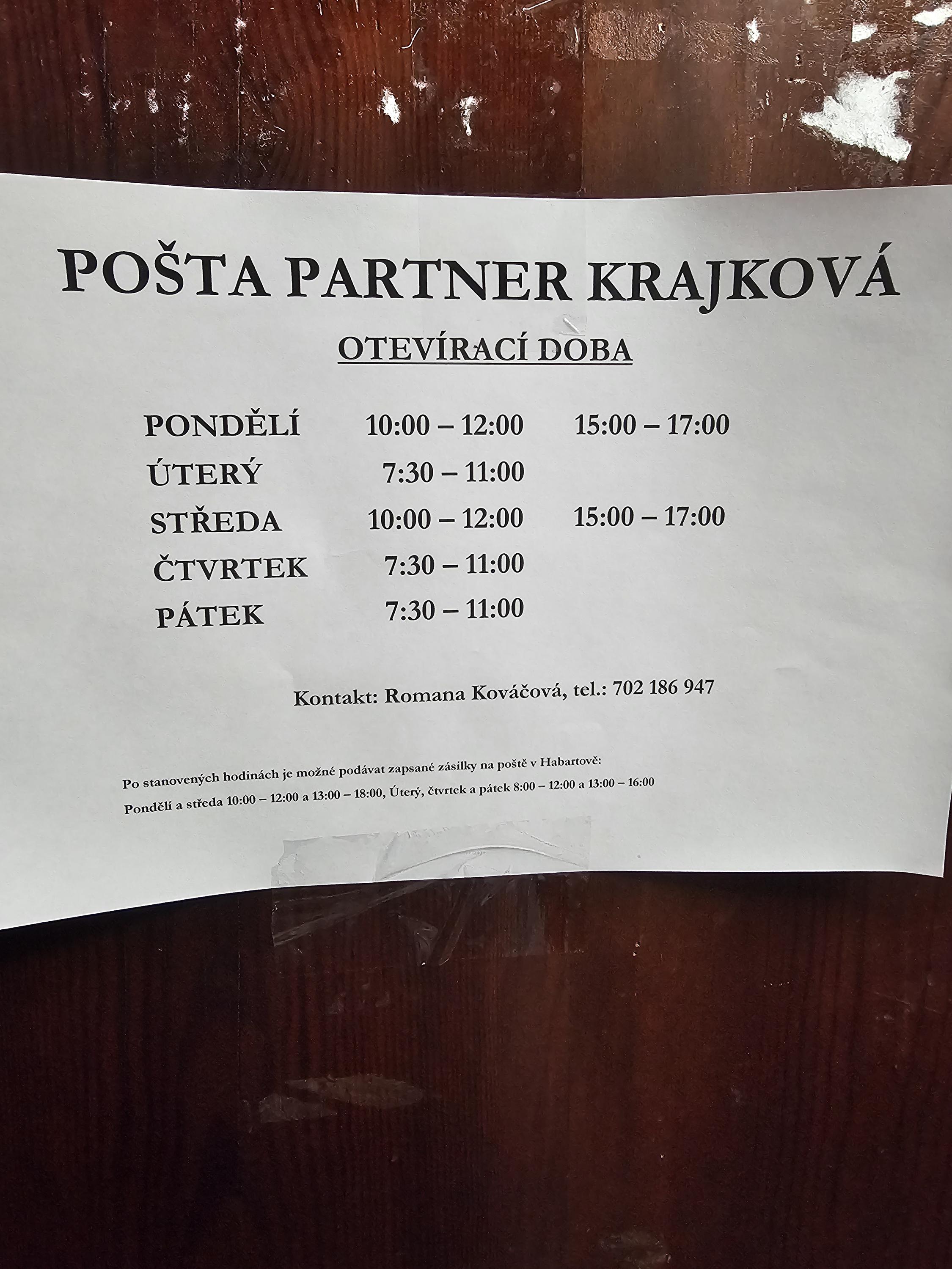 Pošta Krajková foto 2