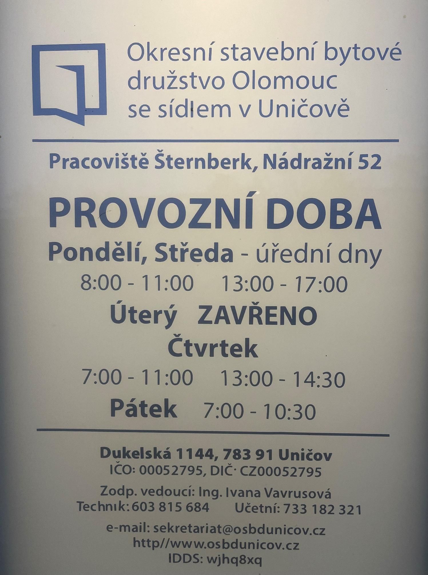 Okresní stavební bytové družstvo Olomouc - Šternberk foto 2