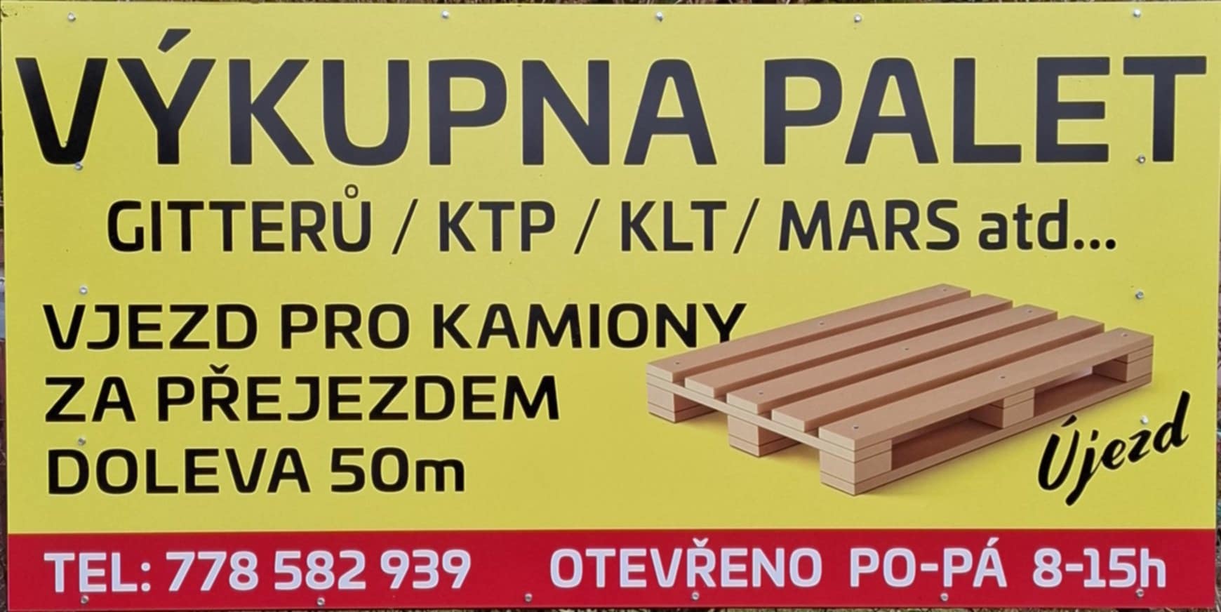 Výkup palet Újezd foto 3