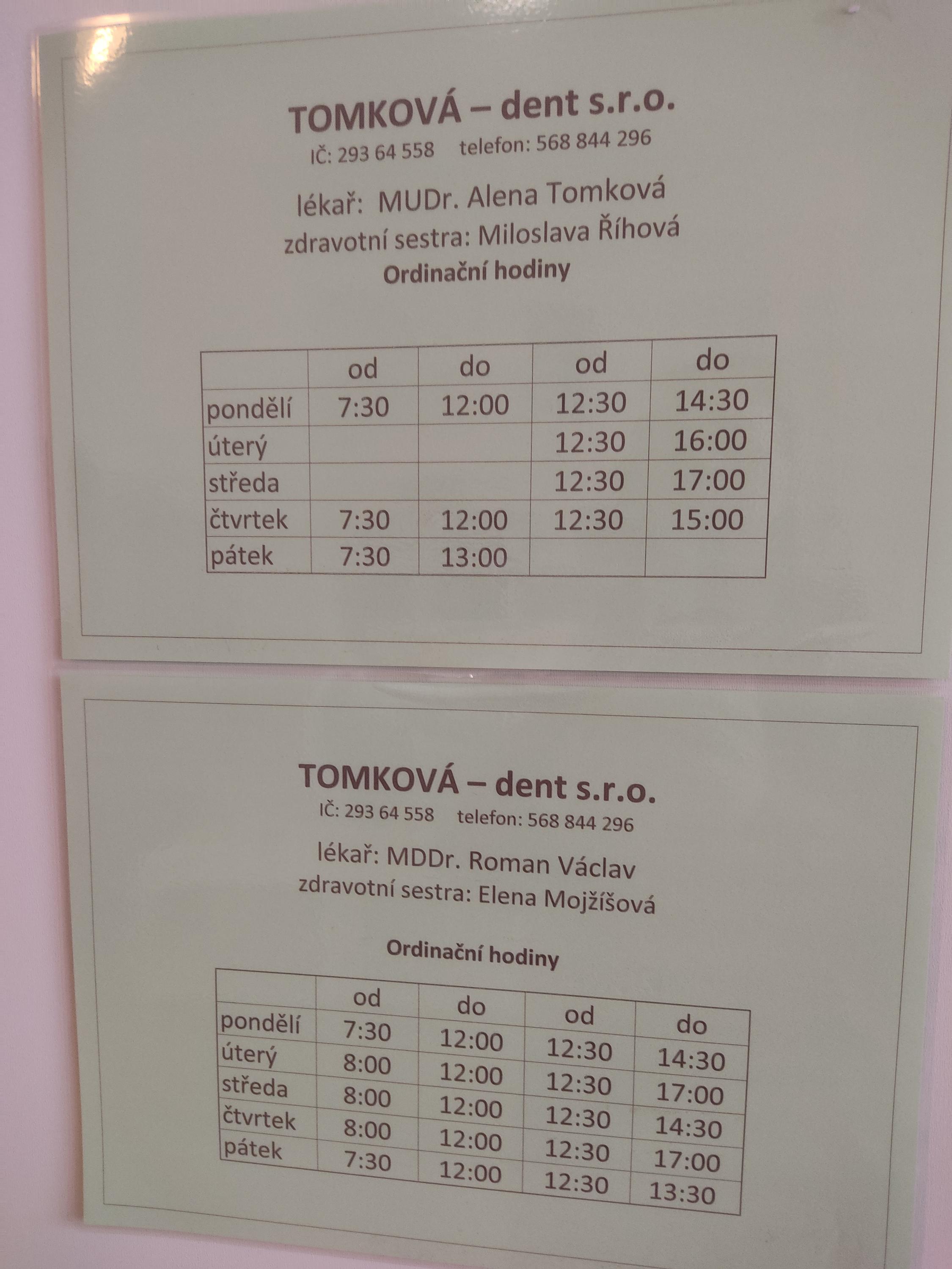 TOMKOVÁ - dent s.r.o. foto 3