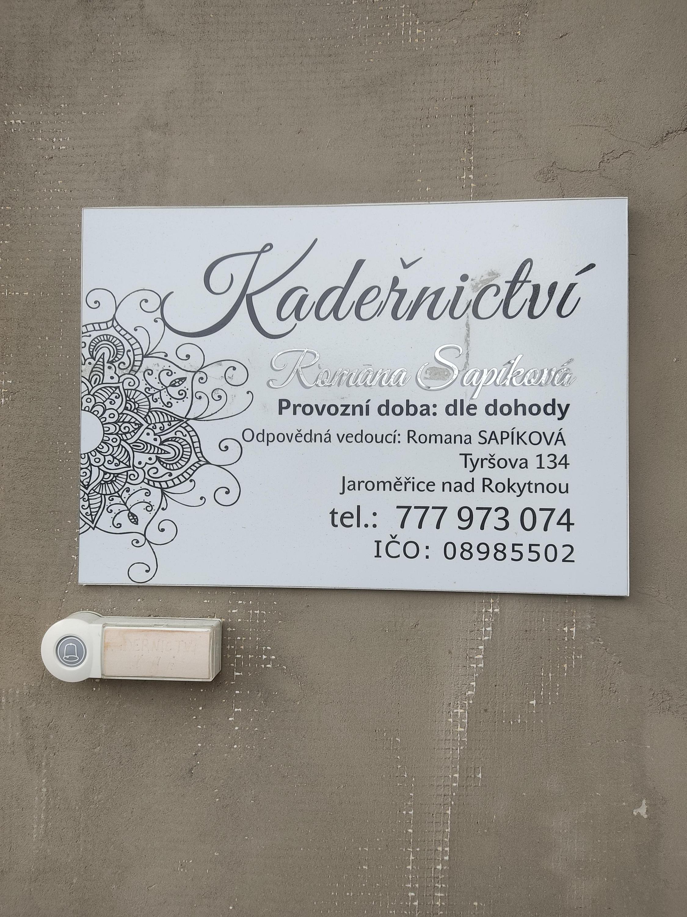 Kadeřnictví Romana Sapíková foto 2