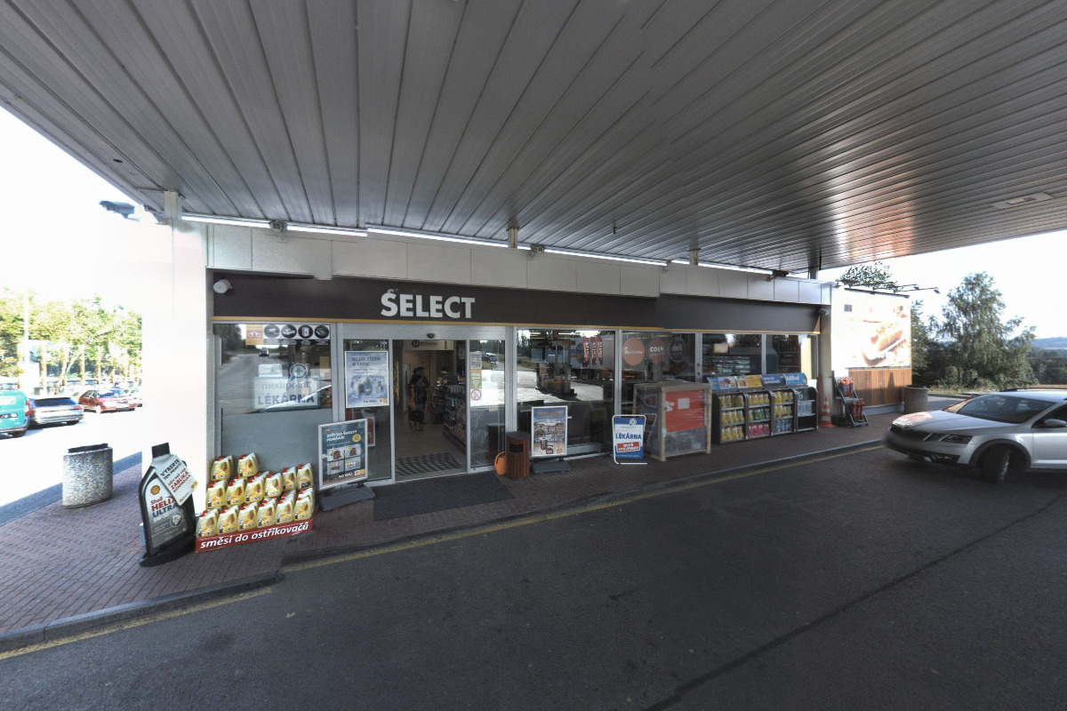 Občerstvení na čerpací stanici Shell