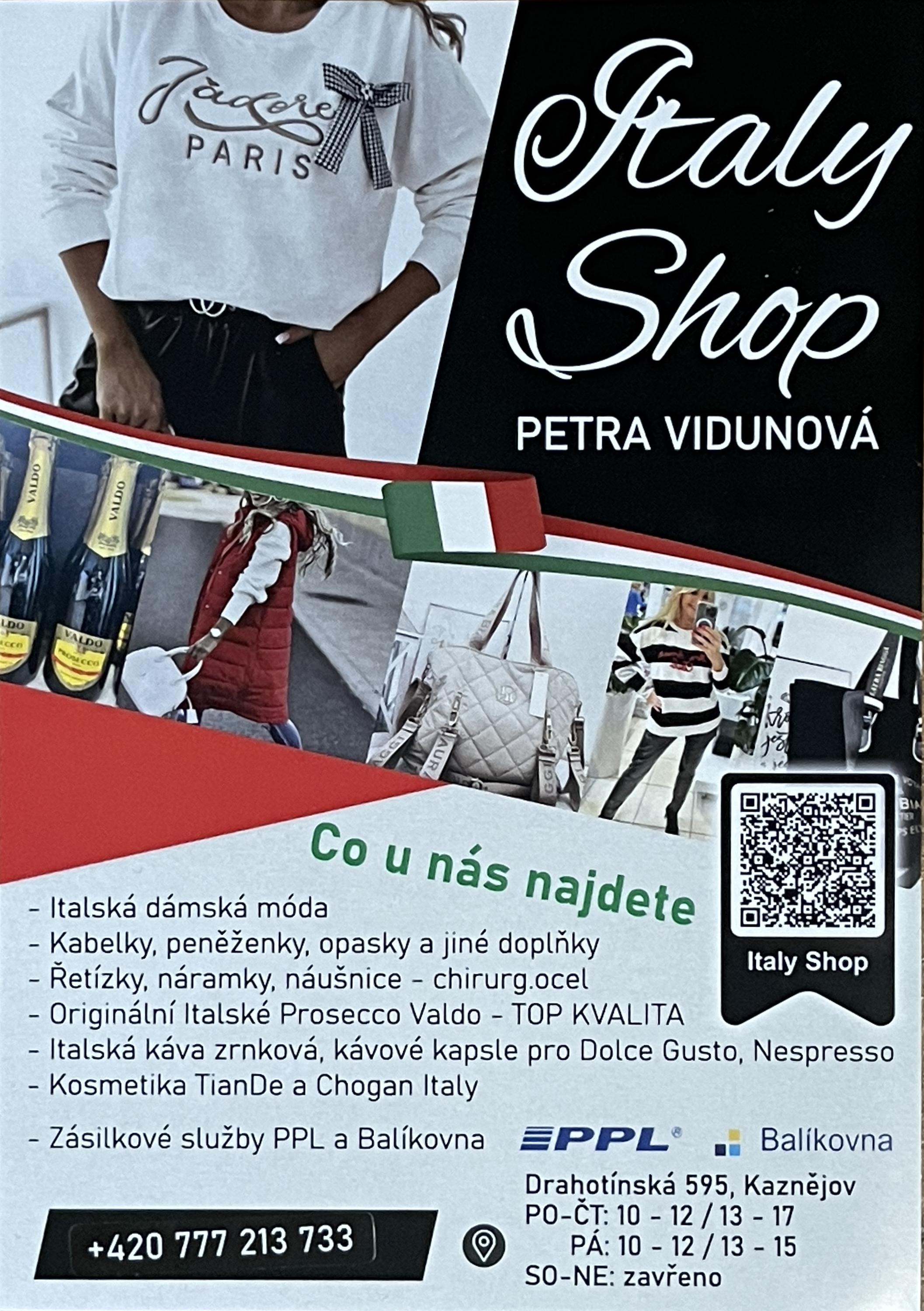 Italy Shop Petra Vidunová foto 4
