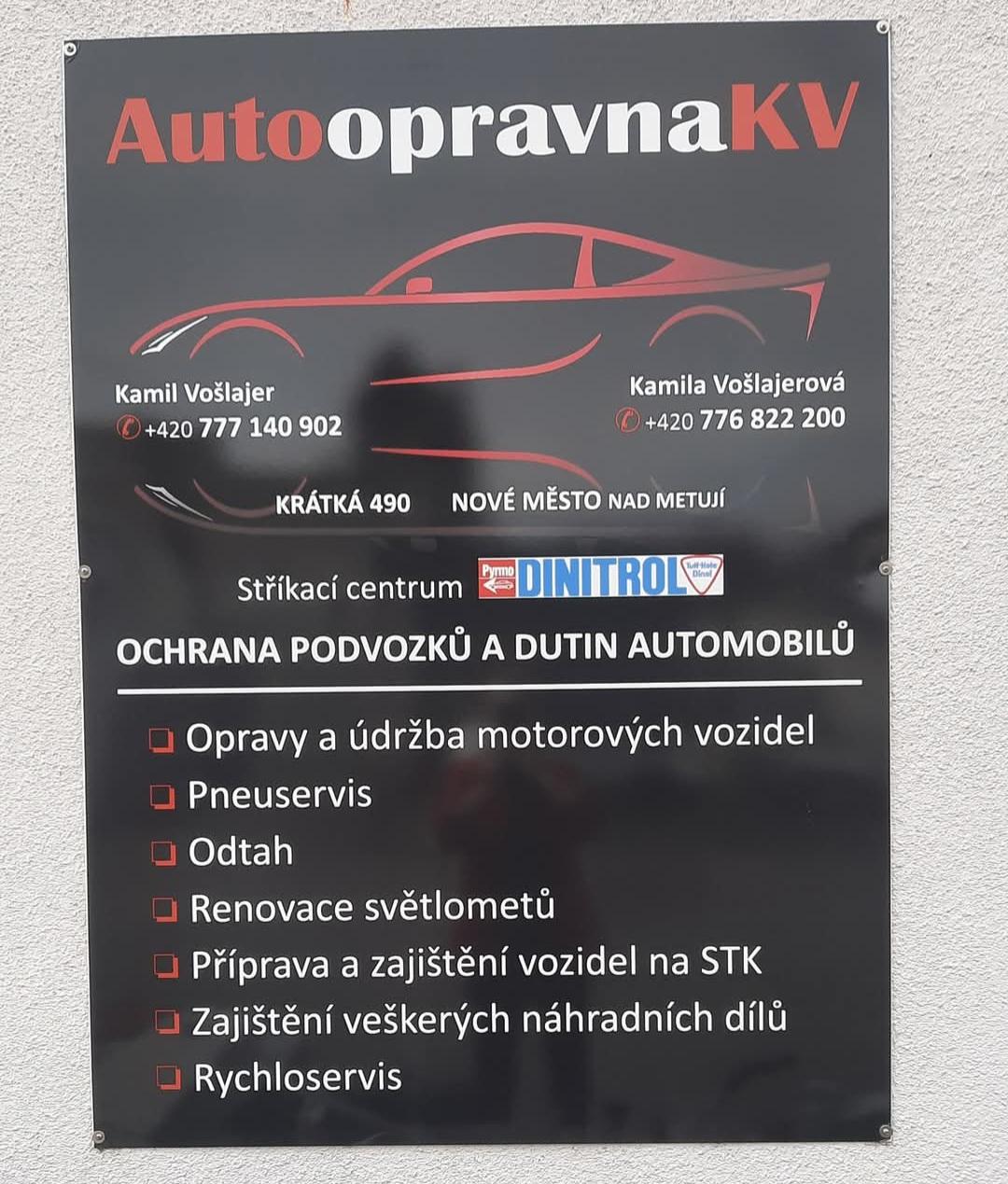 Autoopravna KV Kamila Vošlajerová foto 2