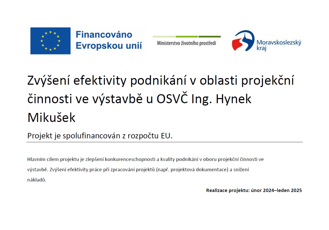 Ing. Hynek Mikušek - projektové práce foto 4