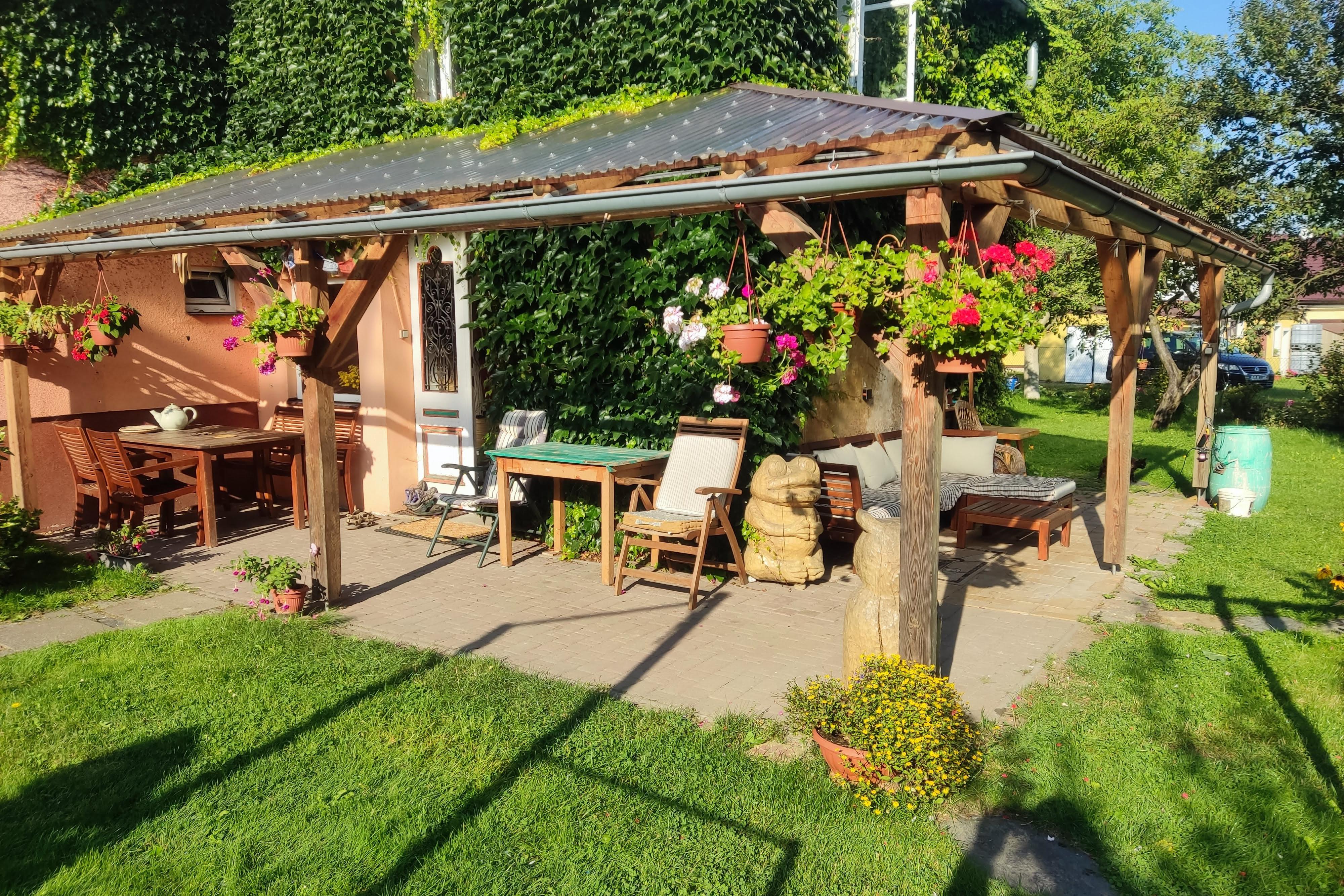 Ubytování v rozkvetlé zahradě