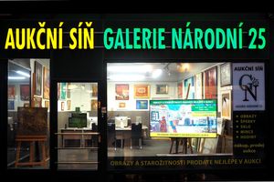 Firemní grafika Aukční síň Galerie Národní 25