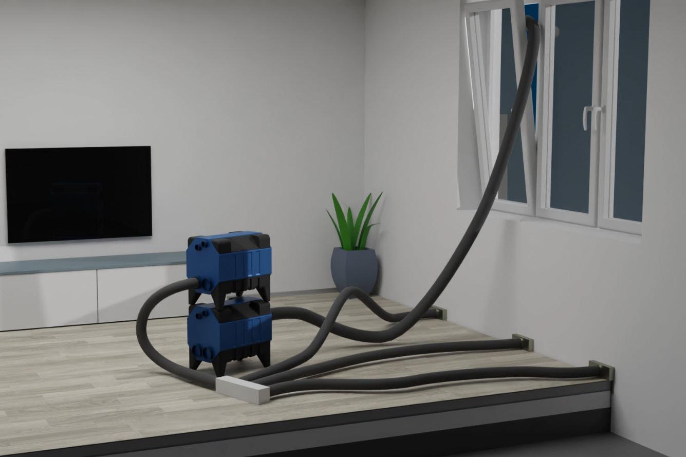 Vysoušení po zatečení do podlahových konstrukcí