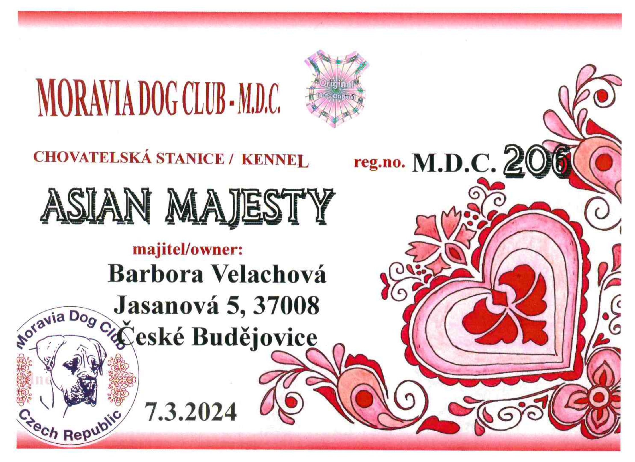 Chovatelská stanice ASIAN MAJESTY foto 2