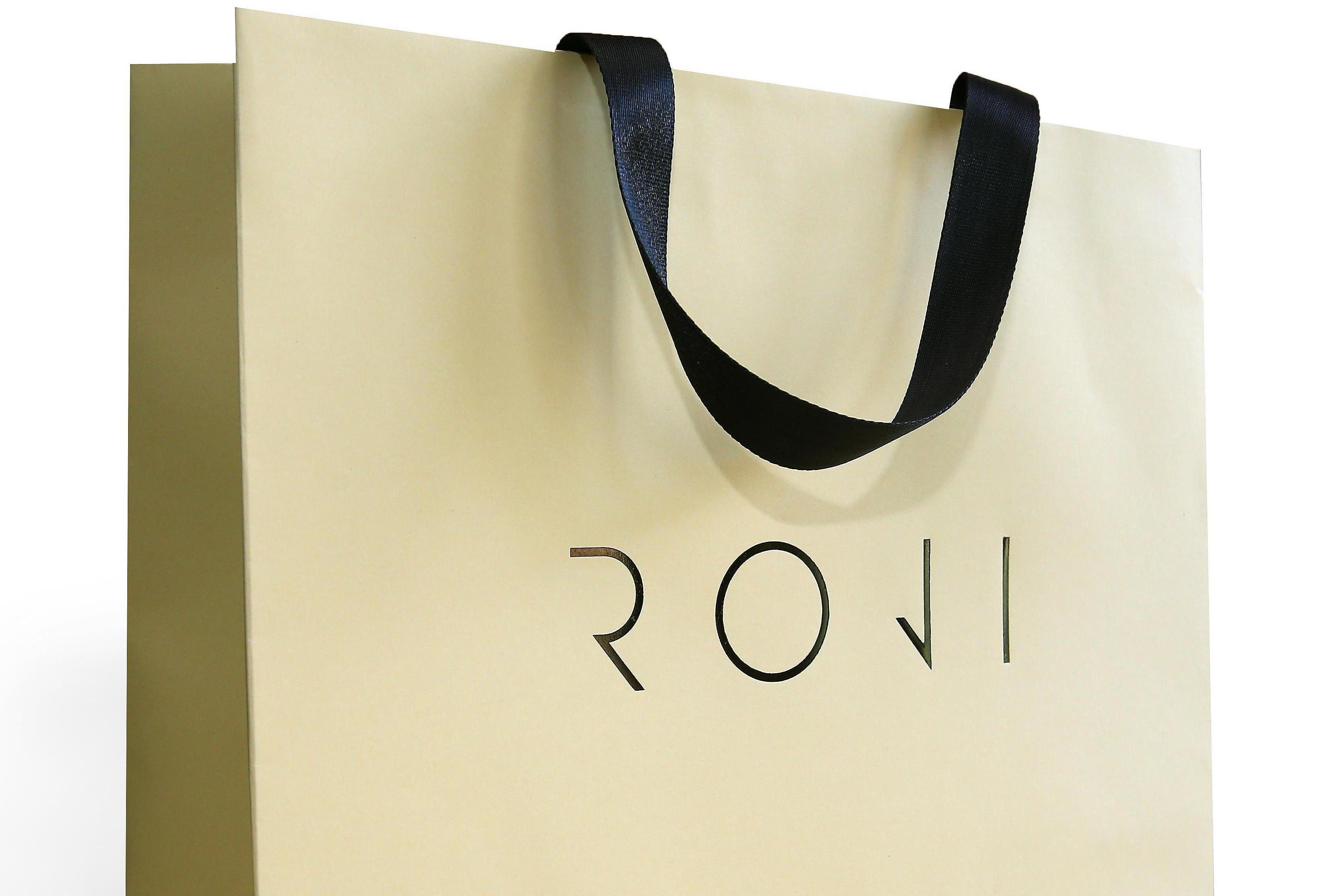 Luxusní papírové tašky se sleporažbou vlastní logo