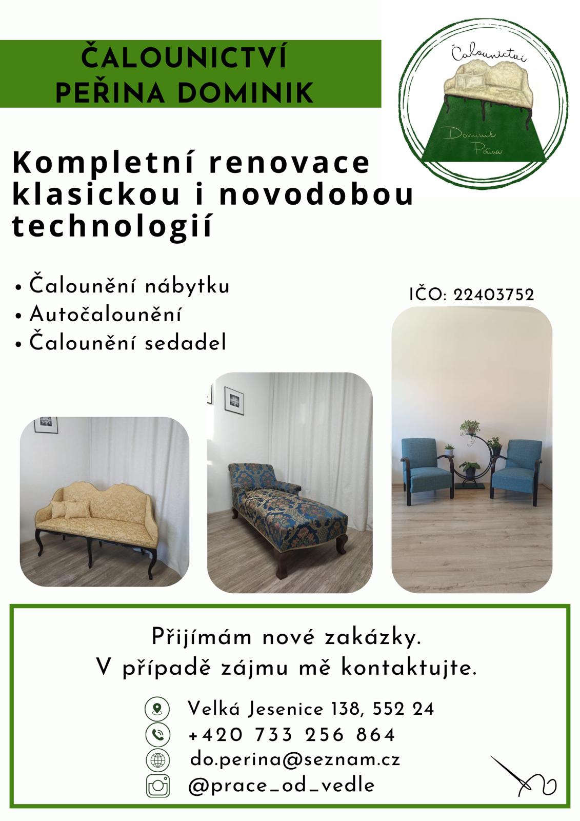 Čalounictví Dominik Peřina foto 2