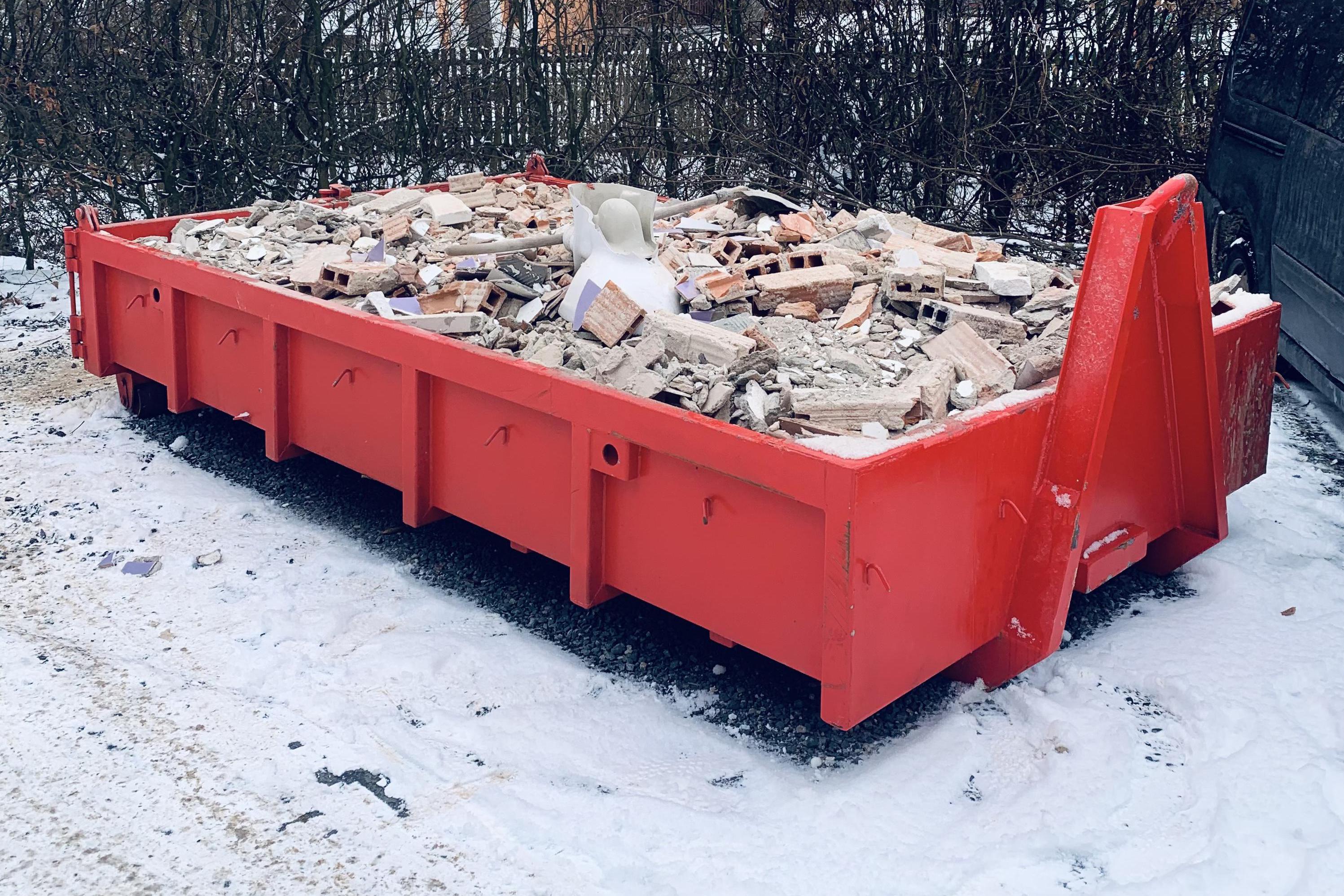 Pronájem kontejneru na čistou stavební suť