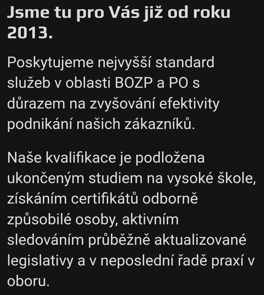 BOZP servis Ing. Stanislav Jirků foto 1