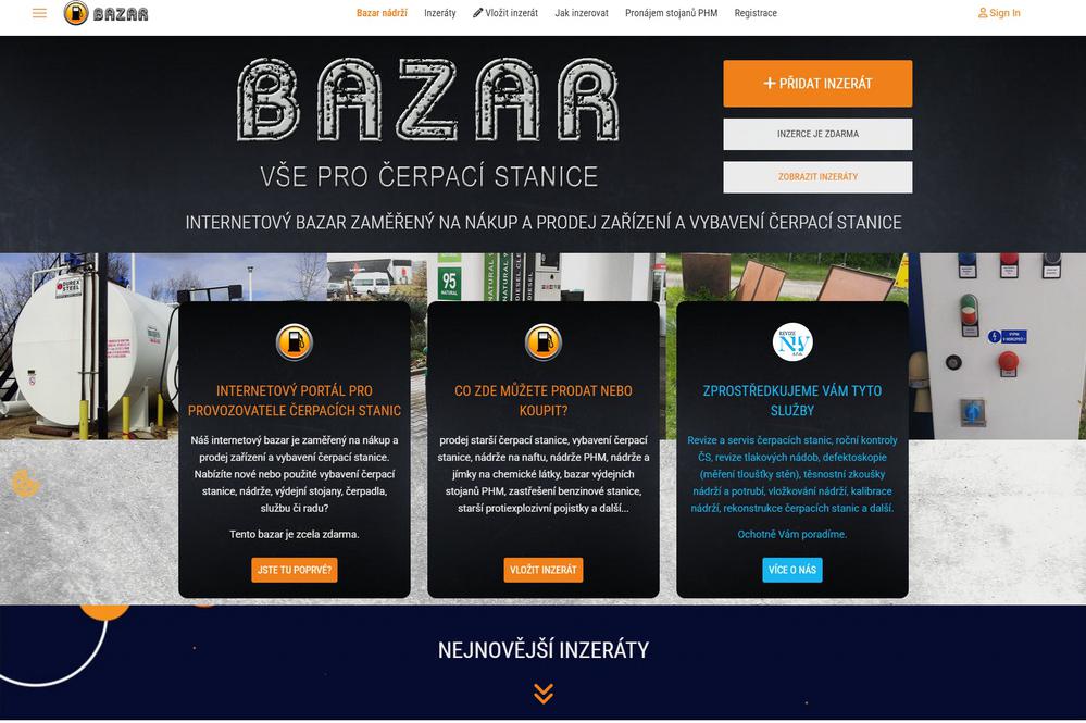 Bazar pro čerpací stanice