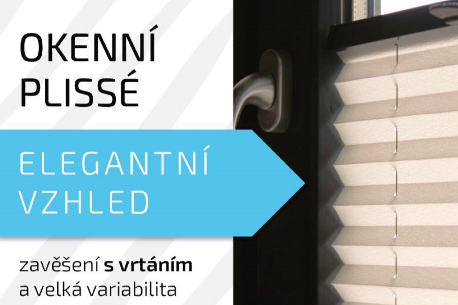 NOVINKA!  Plissé rolety s vrtáním do rámu.