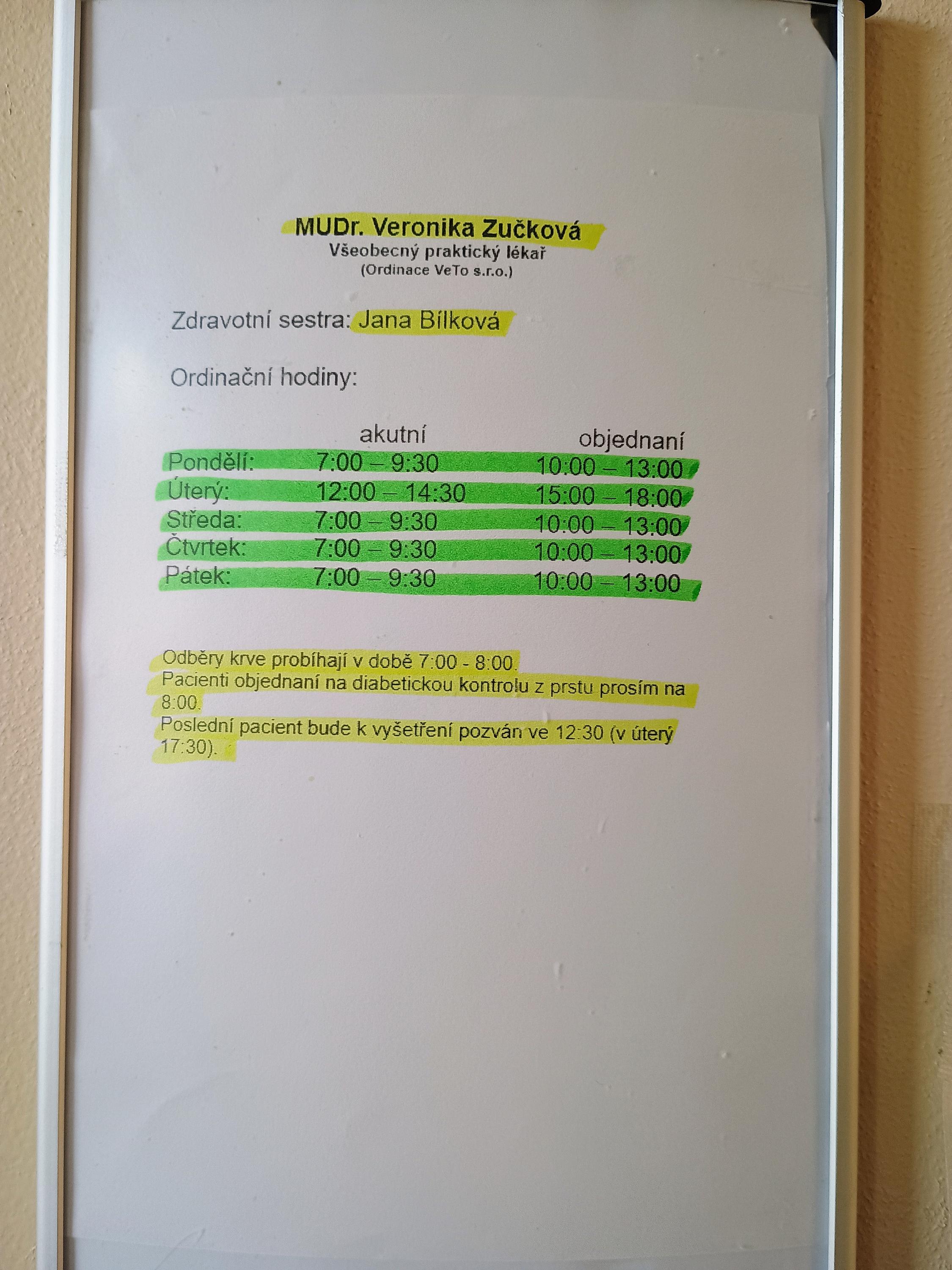MUDr. Veronika Zučková - Ordinace VeTo s.r.o. foto 2