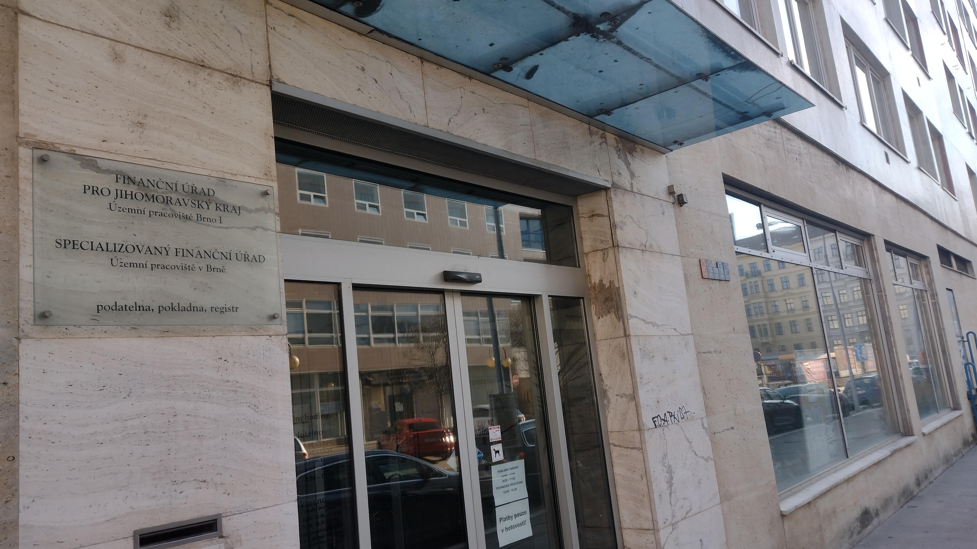 Finanční úřad pro Jihomoravský kraj - Územní pracoviště Brno I